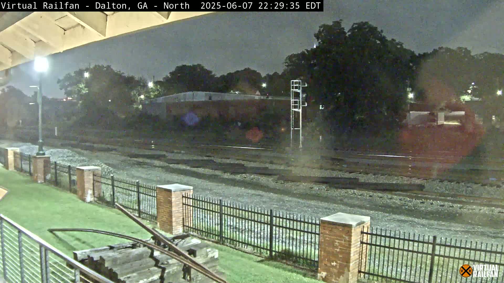 Dalton Railway Road from Dalton freight Depot Live Cam - Dalton, Whitfield, Georgia, USA