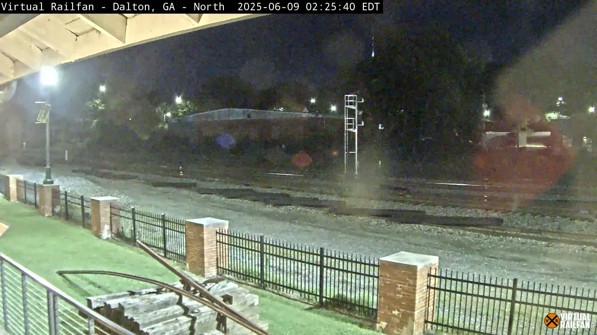 Dalton Railway Road from Dalton freight Depot Live Cam - Dalton, Whitfield, Georgia, USA