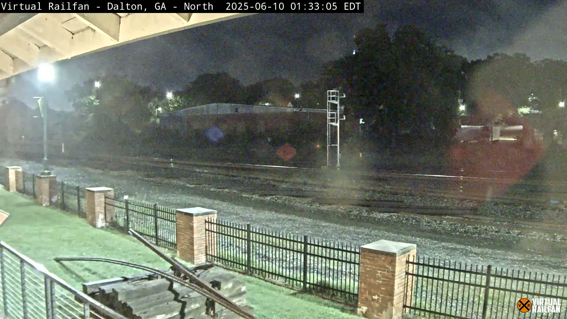 Dalton Railway Road from Dalton freight Depot Live Cam - Dalton, Whitfield, Georgia, USA
