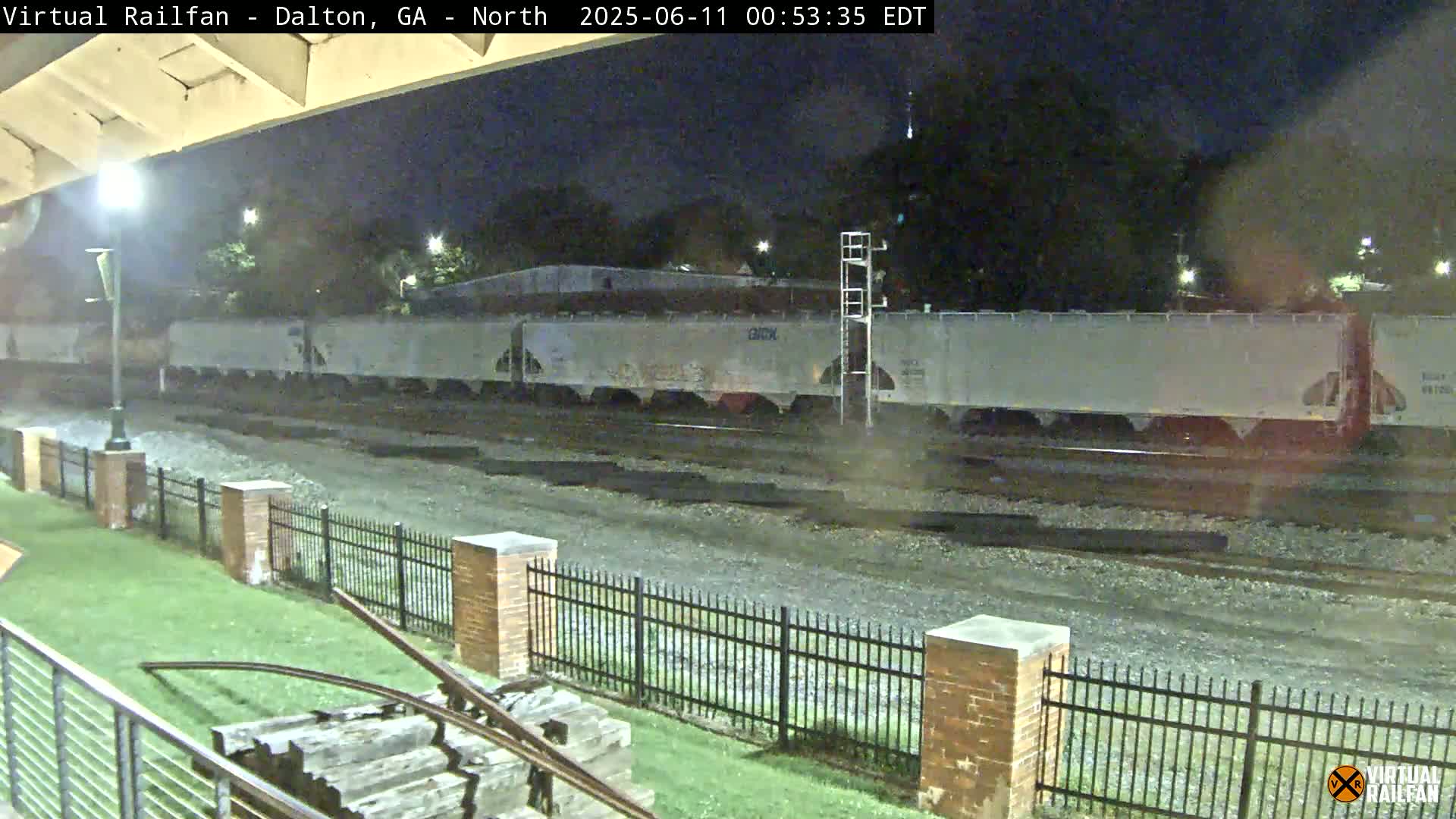 Dalton Railway Road from Dalton freight Depot Live Cam - Dalton, Whitfield, Georgia, USA