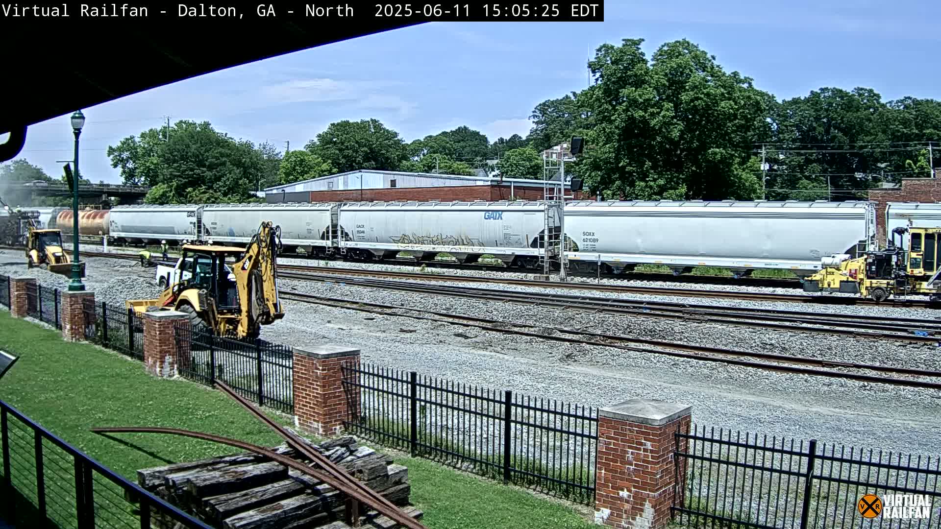 Dalton Railway Road from Dalton freight Depot Live Cam - Dalton, Whitfield, Georgia, USA