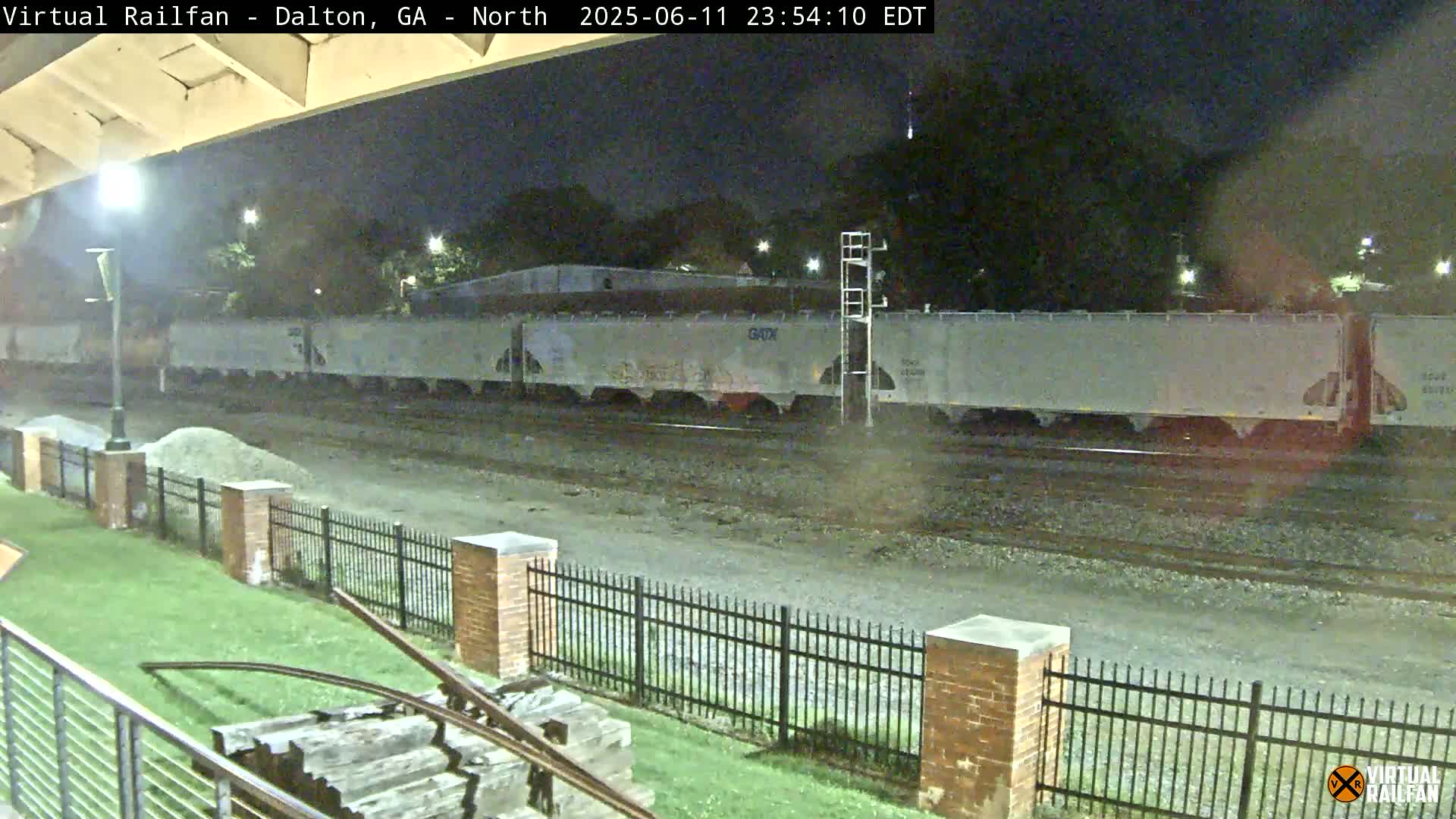 Dalton Railway Road from Dalton freight Depot Live Cam - Dalton, Whitfield, Georgia, USA