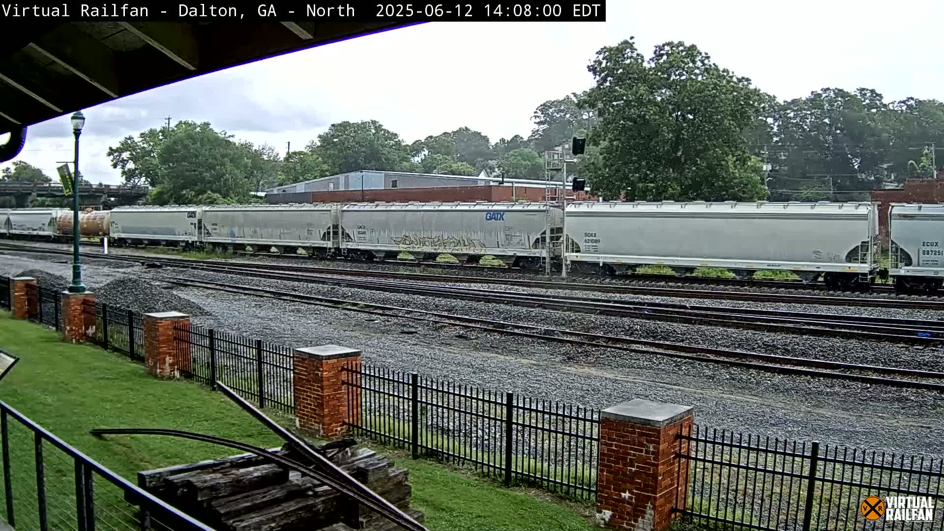 Dalton Railway Road from Dalton freight Depot Live Cam - Dalton, Whitfield, Georgia, USA