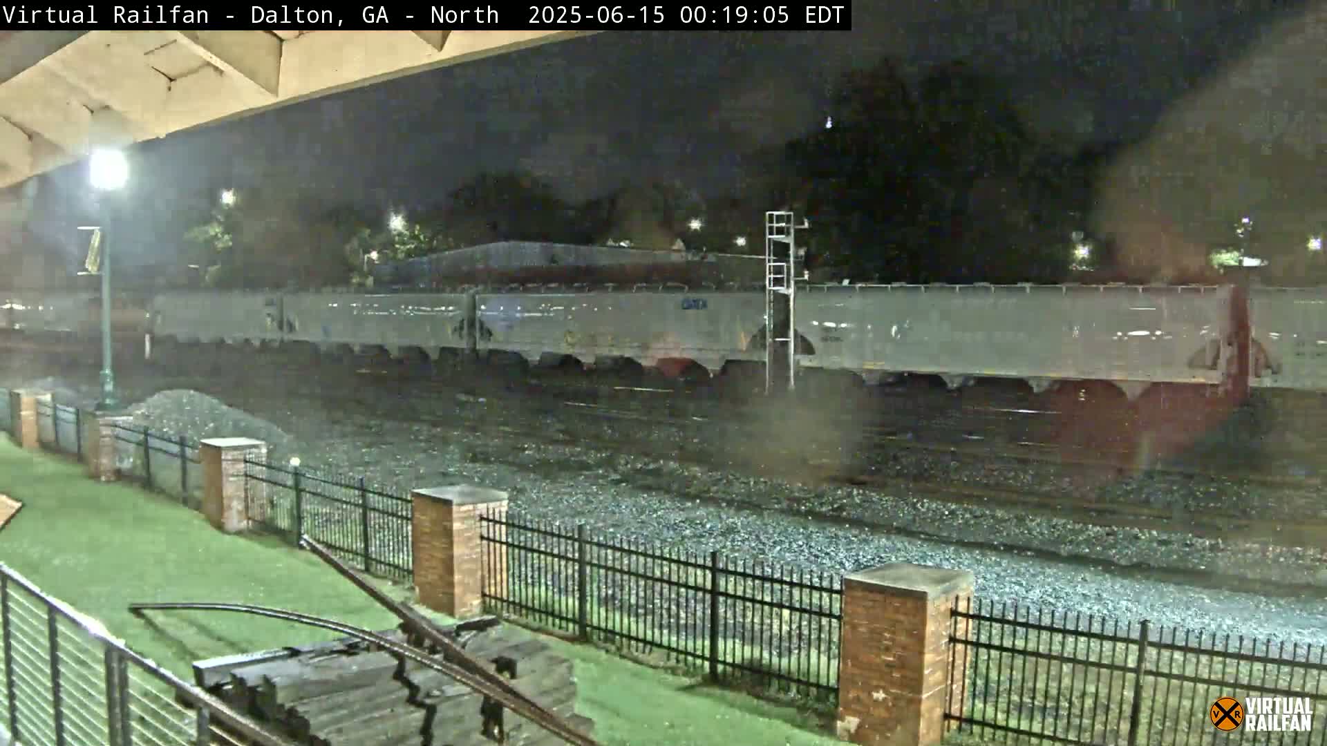 Dalton Railway Road from Dalton freight Depot Live Cam - Dalton, Whitfield, Georgia, USA