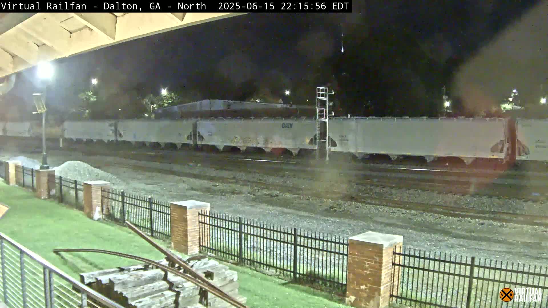 Dalton Railway Road from Dalton freight Depot Live Cam - Dalton, Whitfield, Georgia, USA