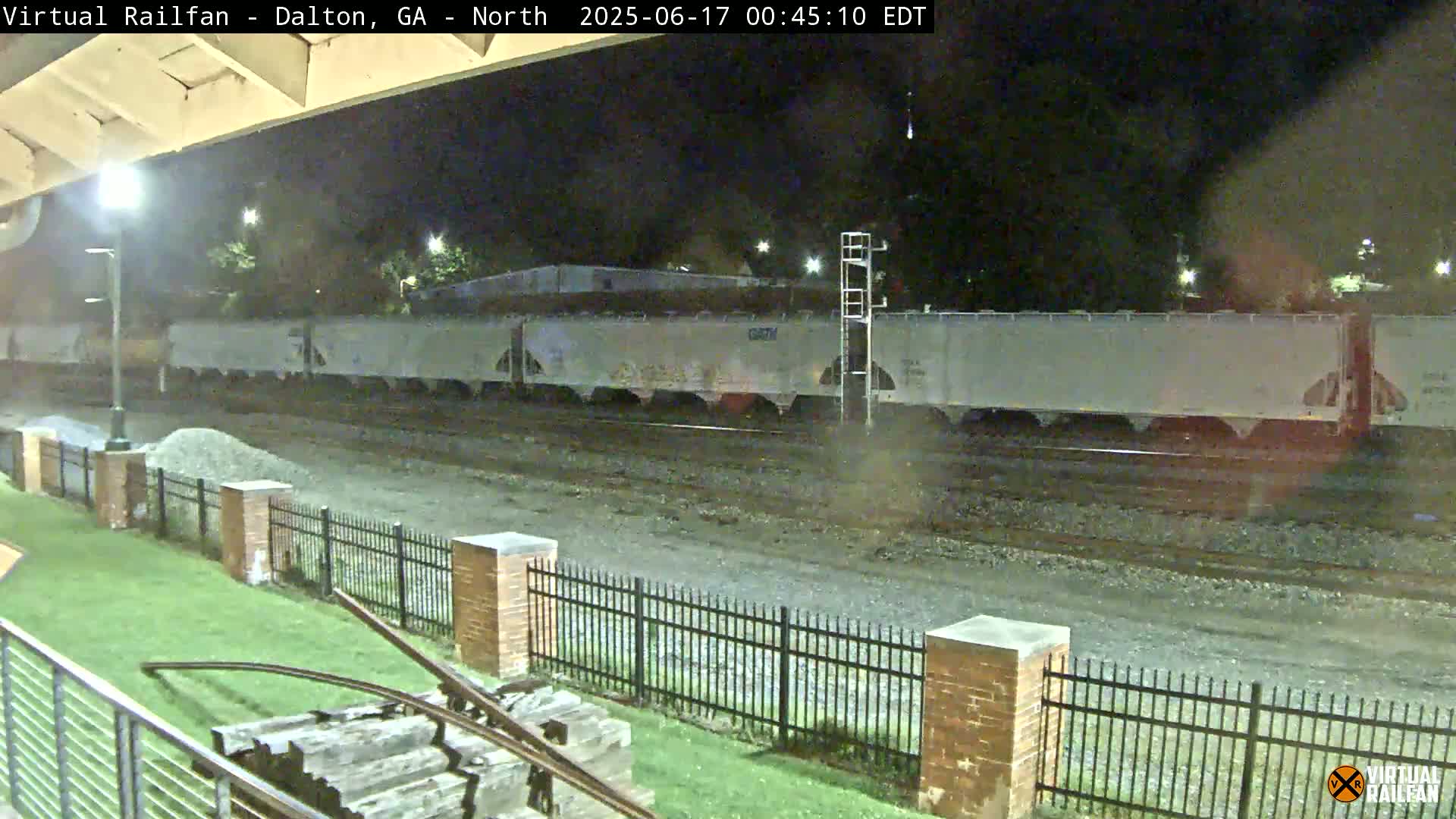 Dalton Railway Road from Dalton freight Depot Live Cam - Dalton, Whitfield, Georgia, USA