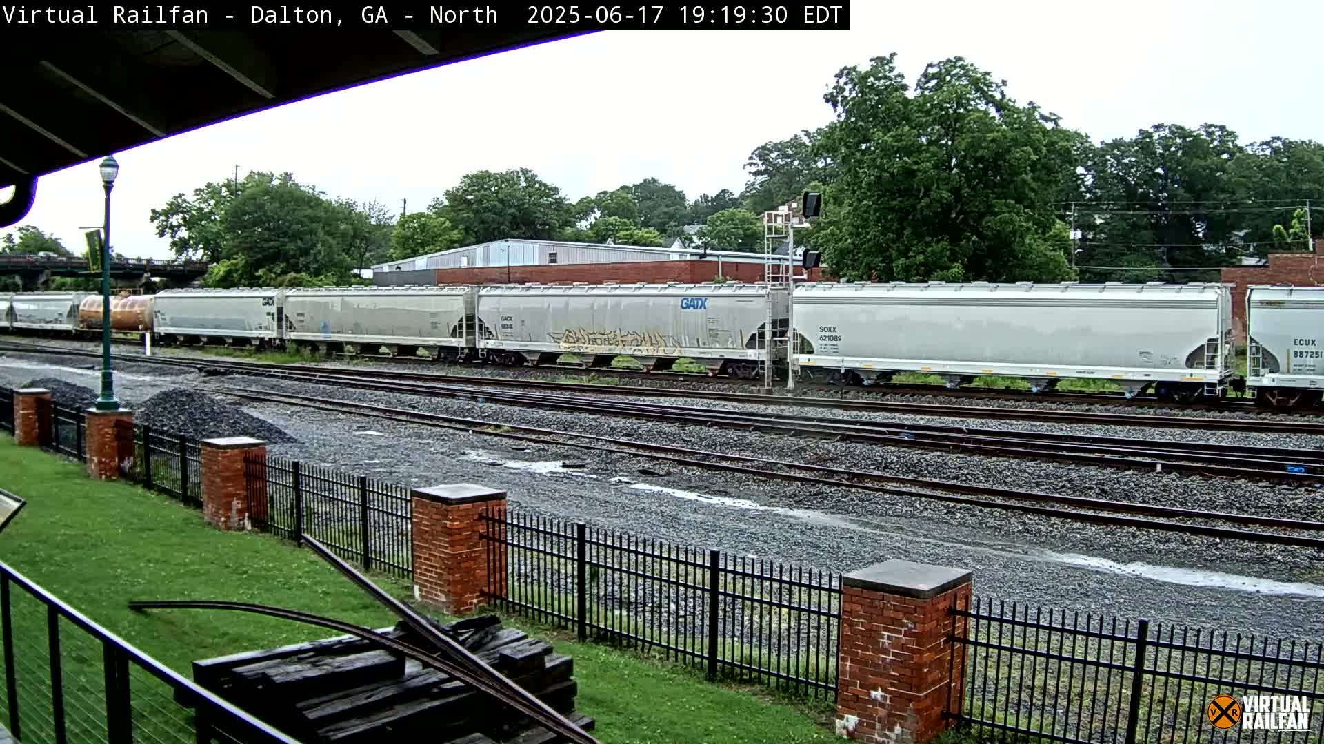 Dalton Railway Road from Dalton freight Depot Live Cam - Dalton, Whitfield, Georgia, USA