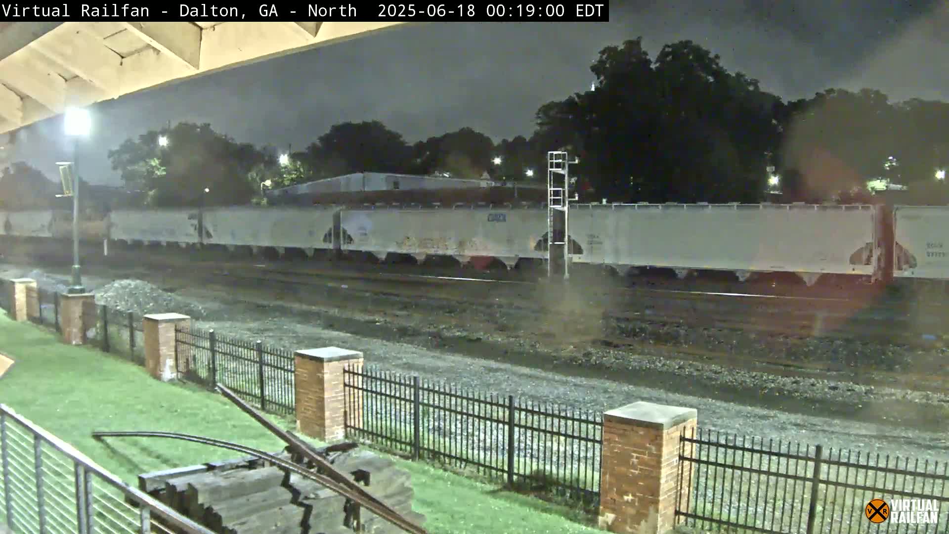 Dalton Railway Road from Dalton freight Depot Live Cam - Dalton, Whitfield, Georgia, USA