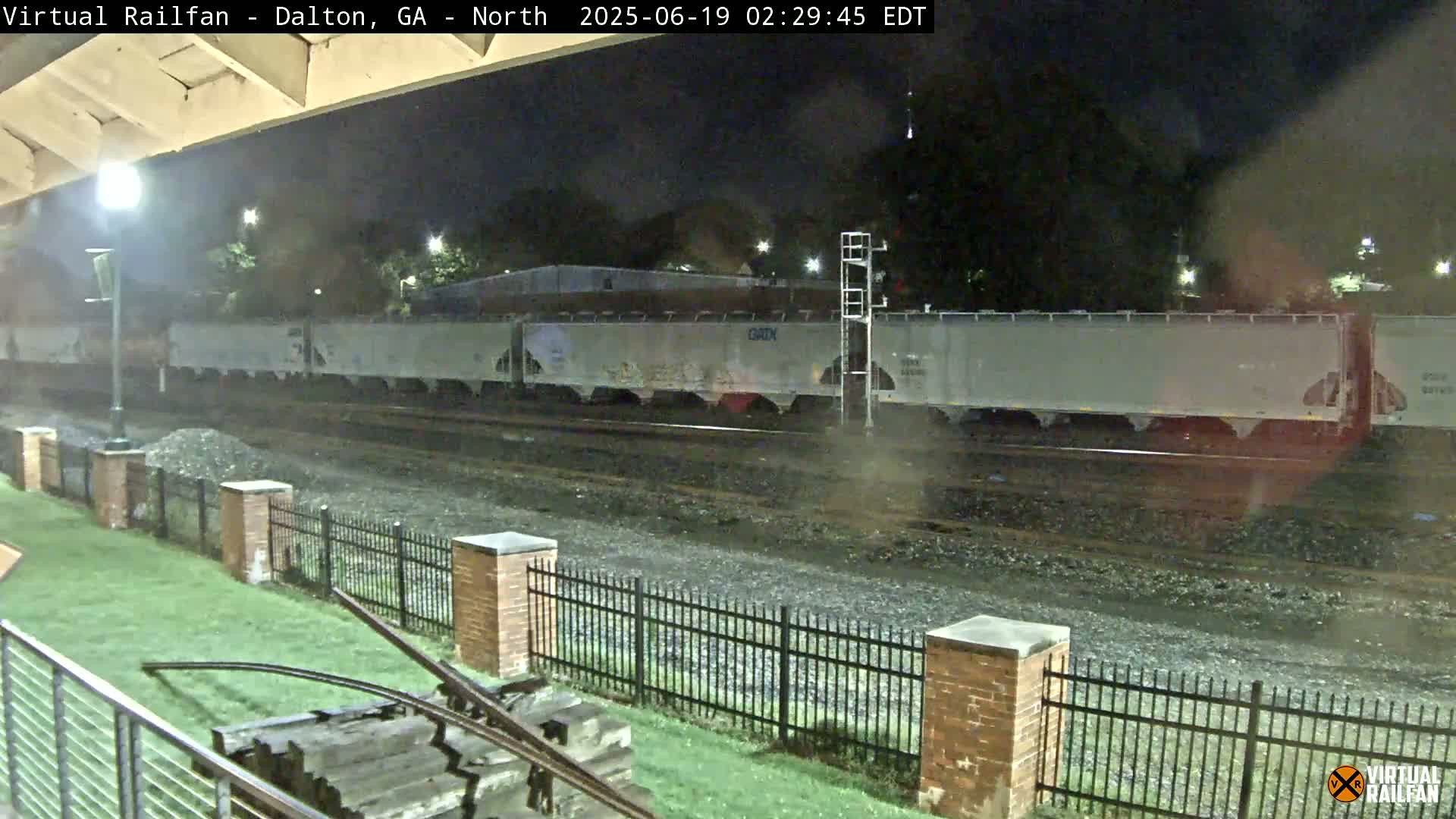 Dalton Railway Road from Dalton freight Depot Live Cam - Dalton, Whitfield, Georgia, USA