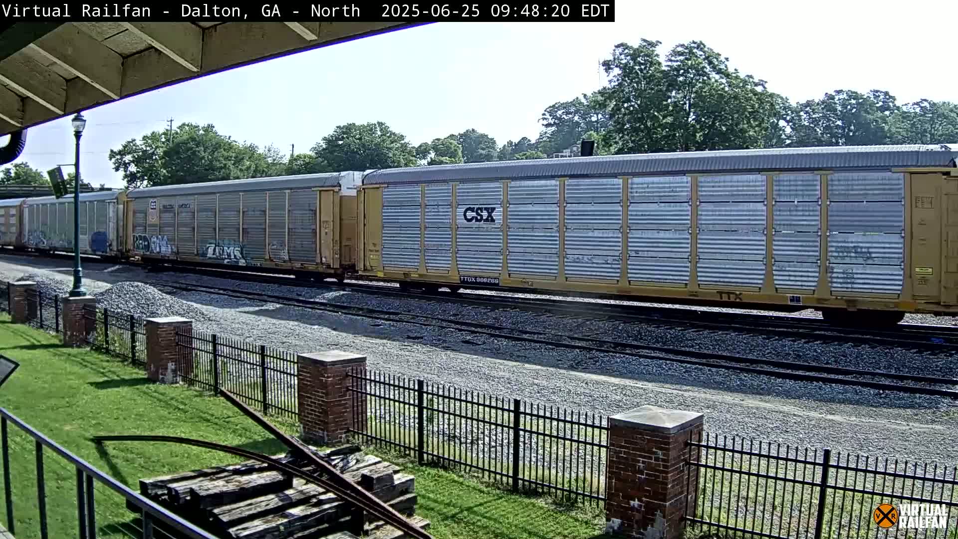 Dalton Railway Road from Dalton freight Depot Live Cam - Dalton, Whitfield, Georgia, USA