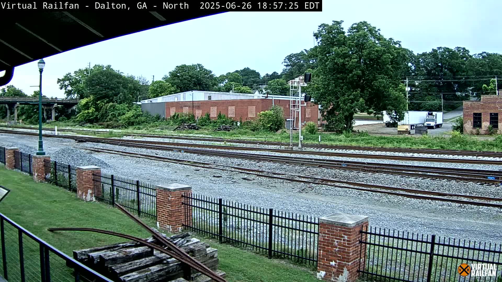 Dalton Railway Road from Dalton freight Depot Live Cam - Dalton, Whitfield, Georgia, USA