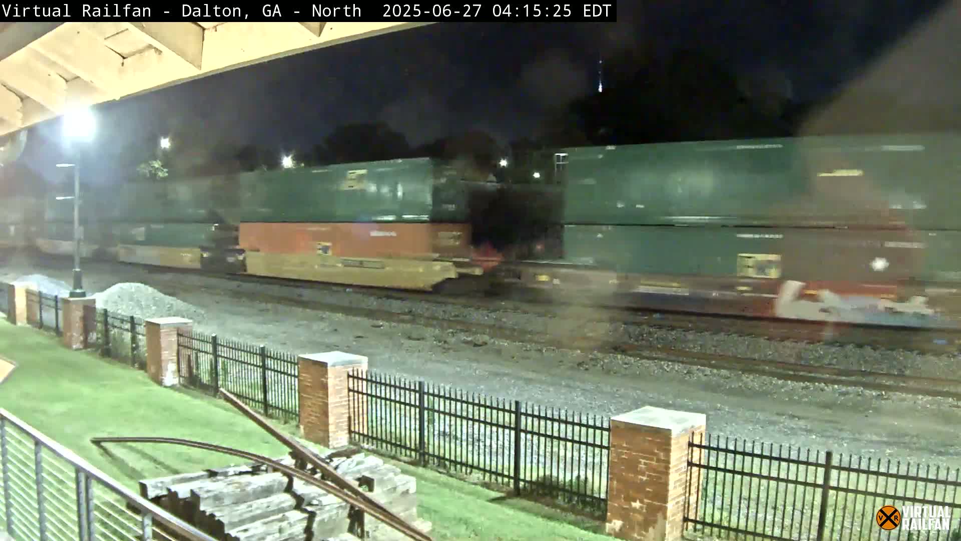 Dalton Railway Road from Dalton freight Depot Live Cam - Dalton, Whitfield, Georgia, USA