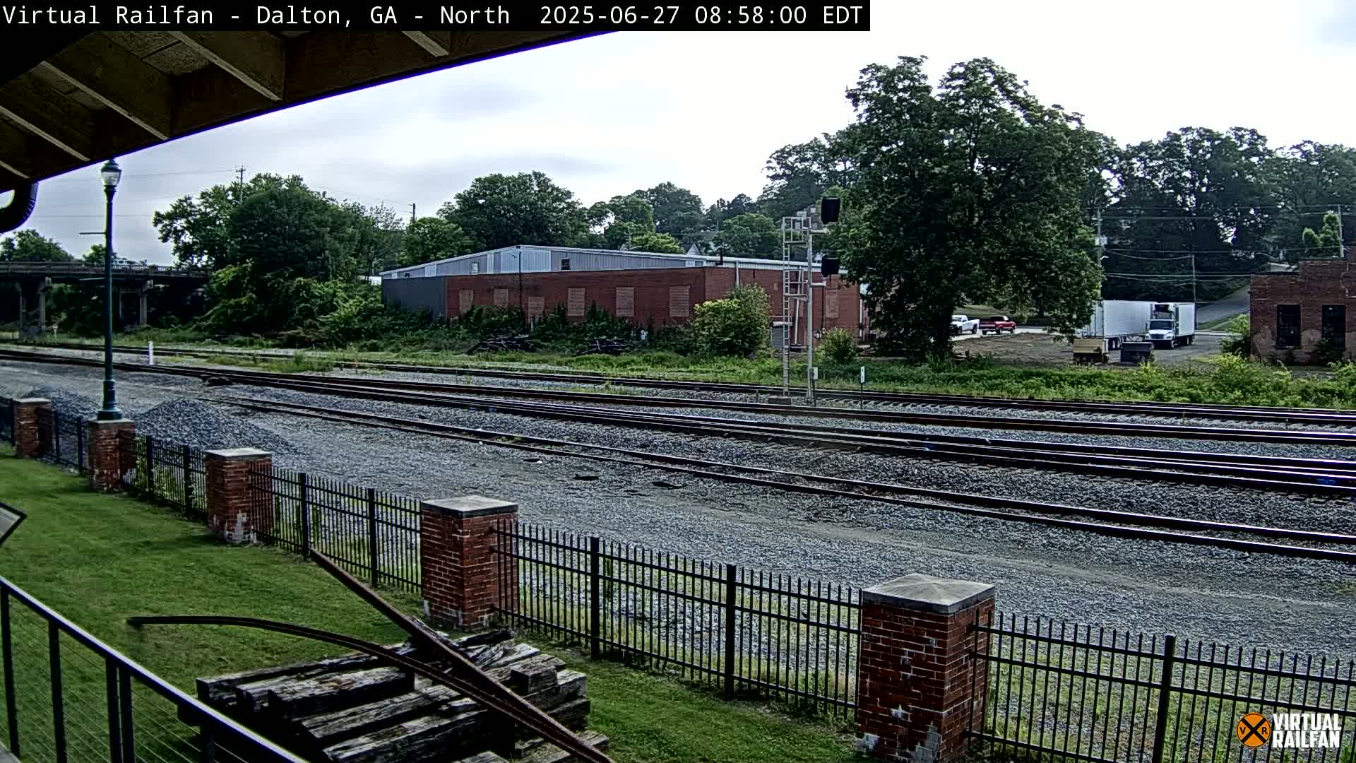Dalton Railway Road from Dalton freight Depot Live Cam - Dalton, Whitfield, Georgia, USA