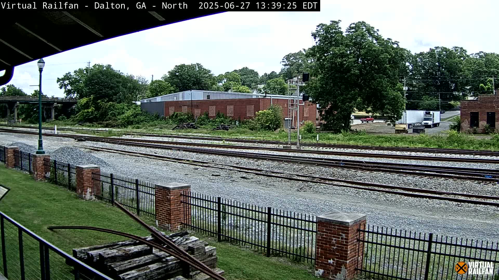Dalton Railway Road from Dalton freight Depot Live Cam - Dalton, Whitfield, Georgia, USA