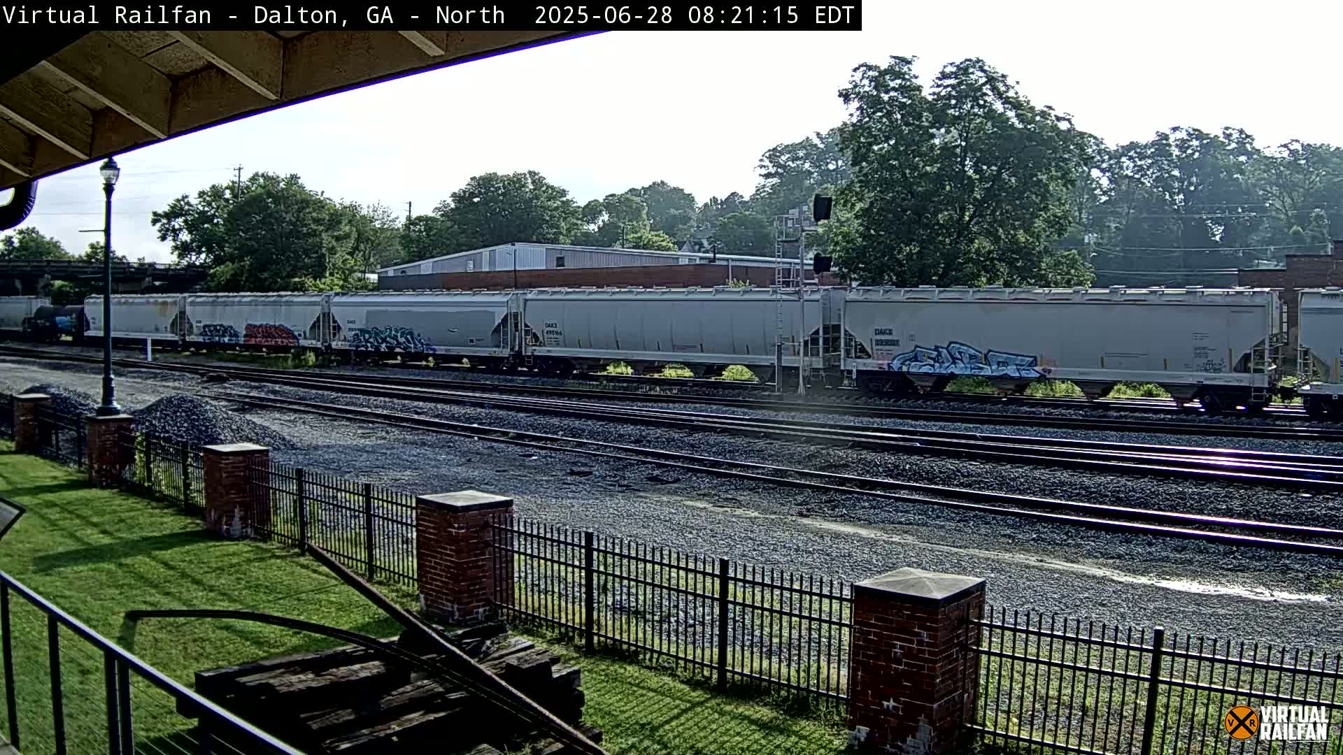 Dalton Railway Road from Dalton freight Depot Live Cam - Dalton, Whitfield, Georgia, USA