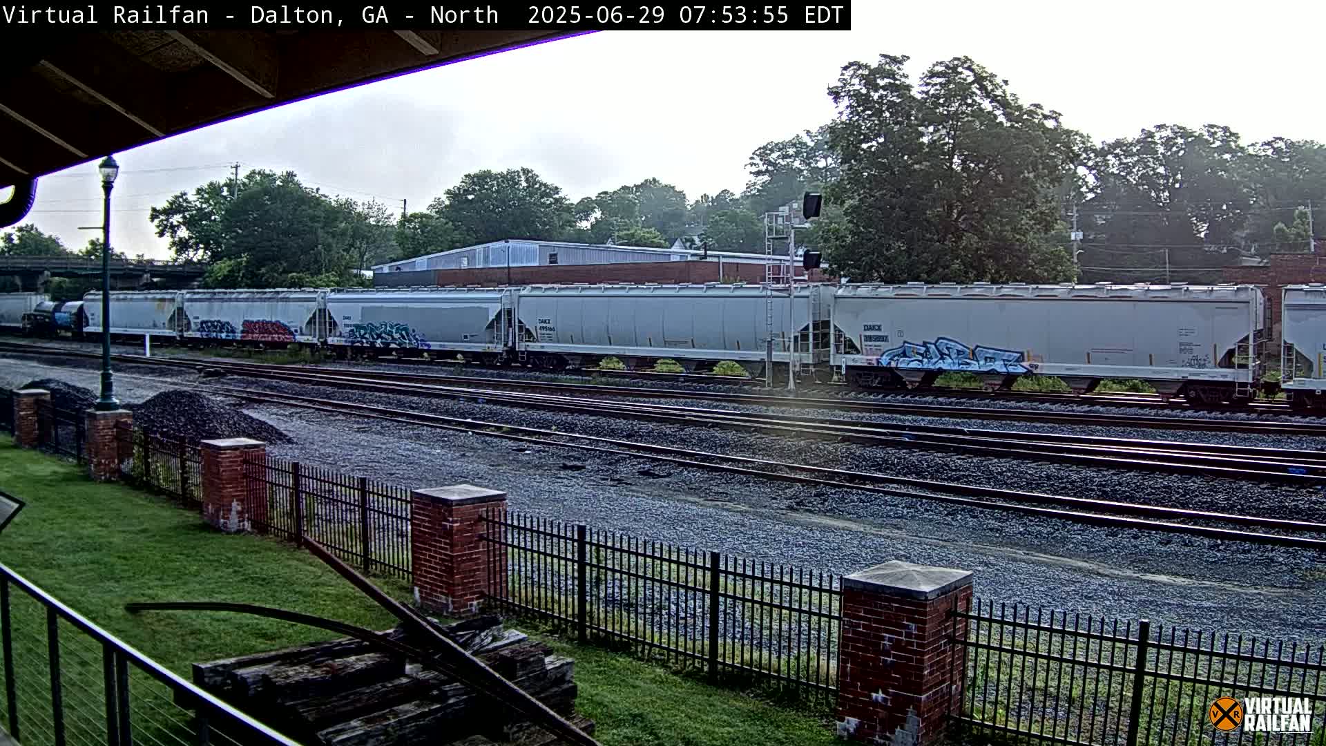 Dalton Railway Road from Dalton freight Depot Live Cam - Dalton, Whitfield, Georgia, USA