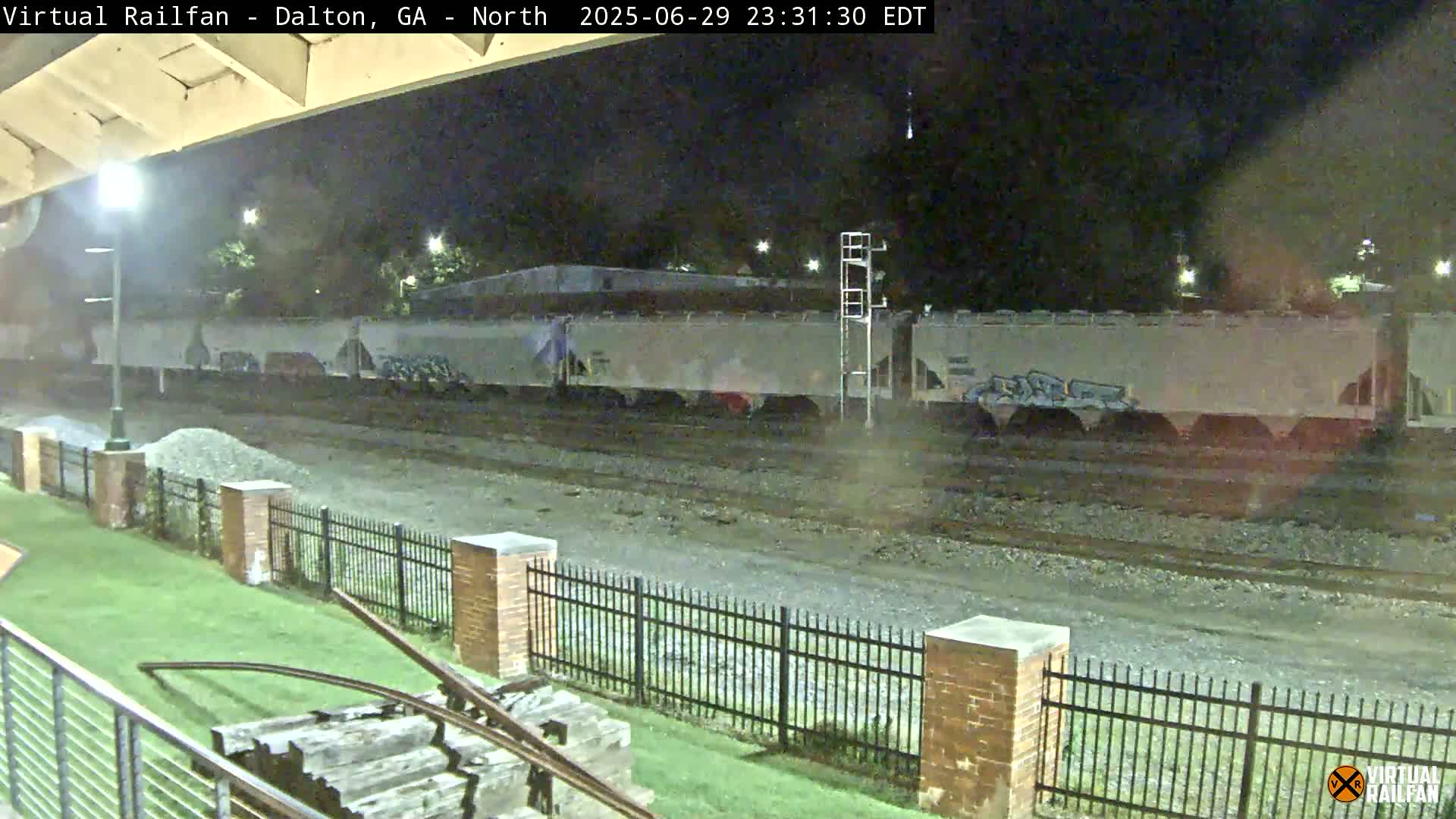 Dalton Railway Road from Dalton freight Depot Live Cam - Dalton, Whitfield, Georgia, USA