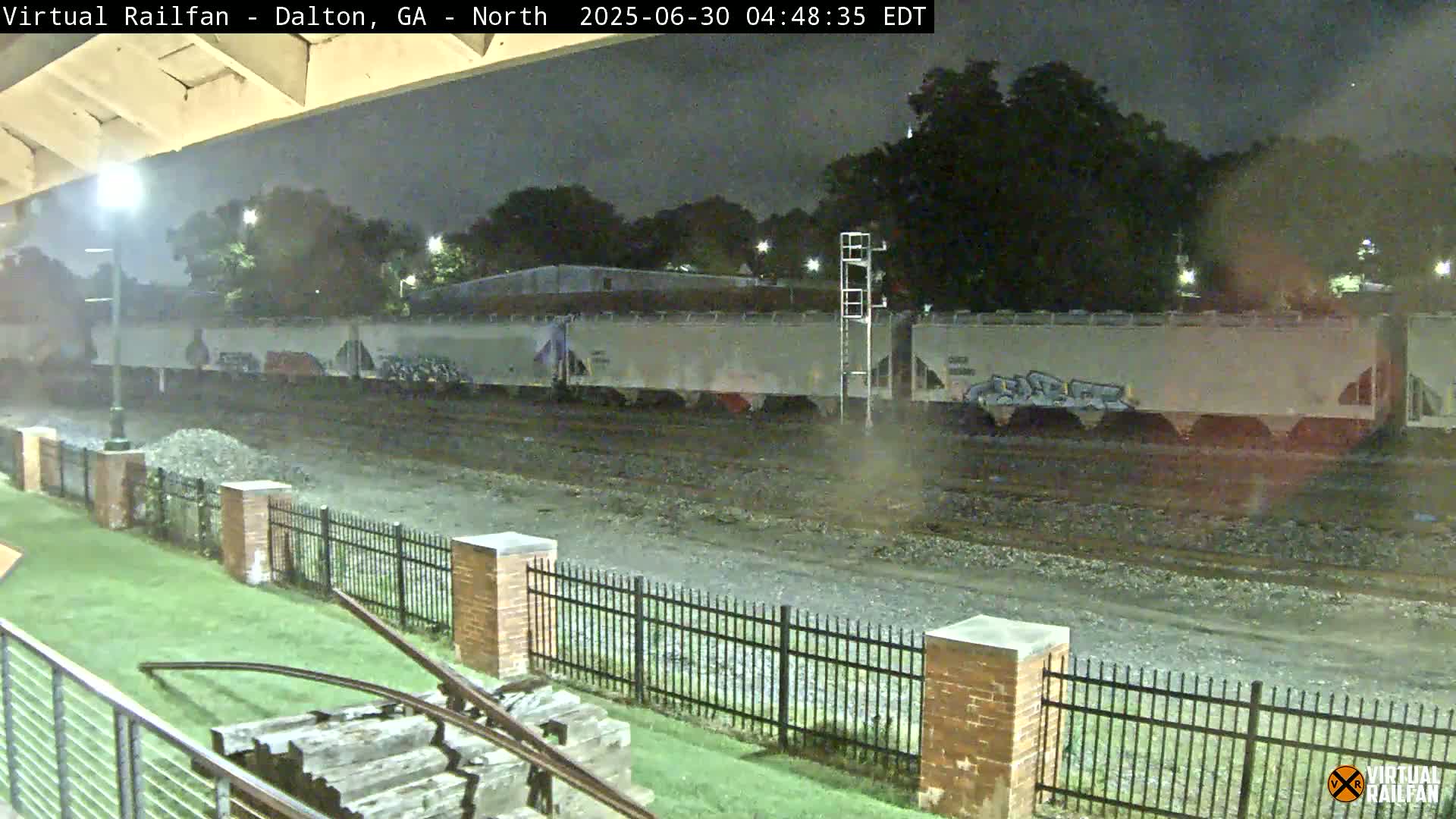 Dalton Railway Road from Dalton freight Depot Live Cam - Dalton, Whitfield, Georgia, USA