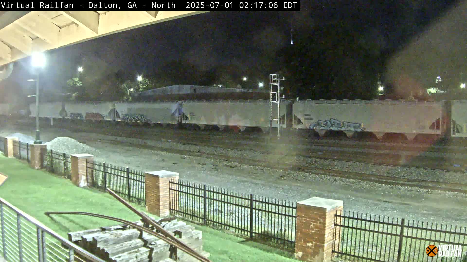 Dalton Railway Road from Dalton freight Depot Live Cam - Dalton, Whitfield, Georgia, USA