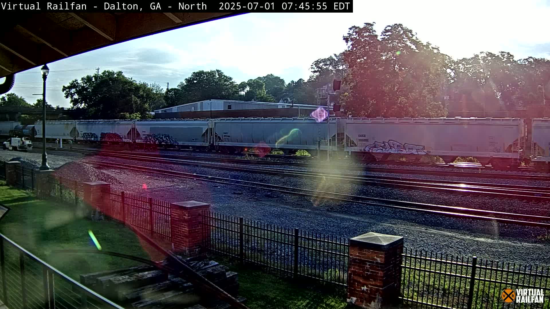 Dalton Railway Road from Dalton freight Depot Live Cam - Dalton, Whitfield, Georgia, USA