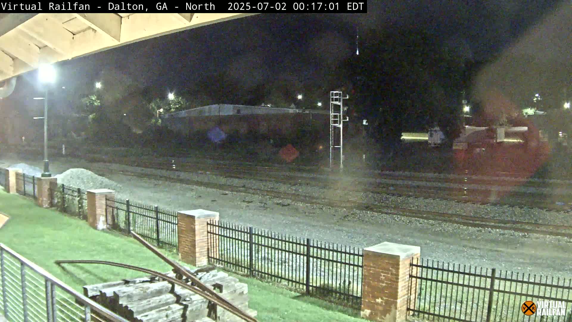 Dalton Railway Road from Dalton freight Depot Live Cam - Dalton, Whitfield, Georgia, USA