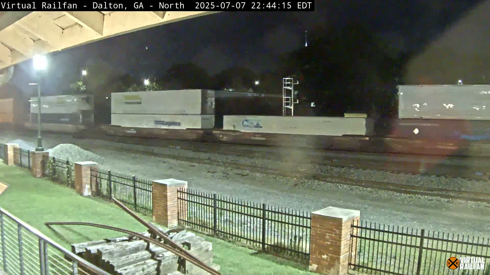 Dalton Railway Road from Dalton freight Depot Live Cam - Dalton, Whitfield, Georgia, USA
