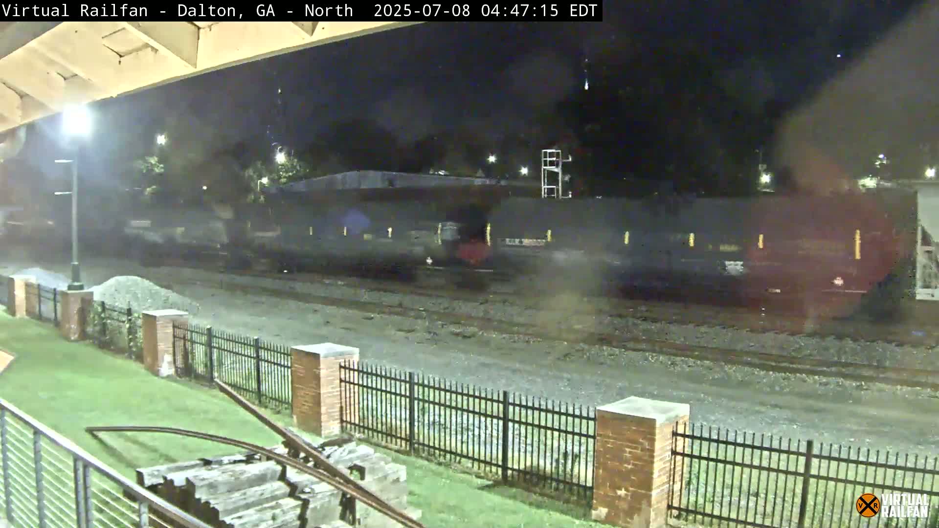 Dalton Railway Road from Dalton freight Depot Live Cam - Dalton, Whitfield, Georgia, USA