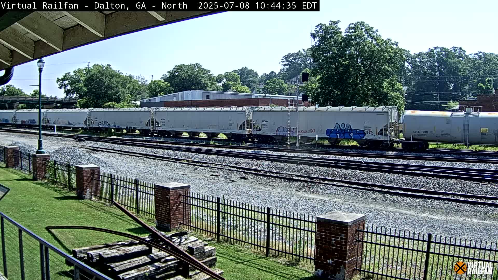Dalton Railway Road from Dalton freight Depot Live Cam - Dalton, Whitfield, Georgia, USA