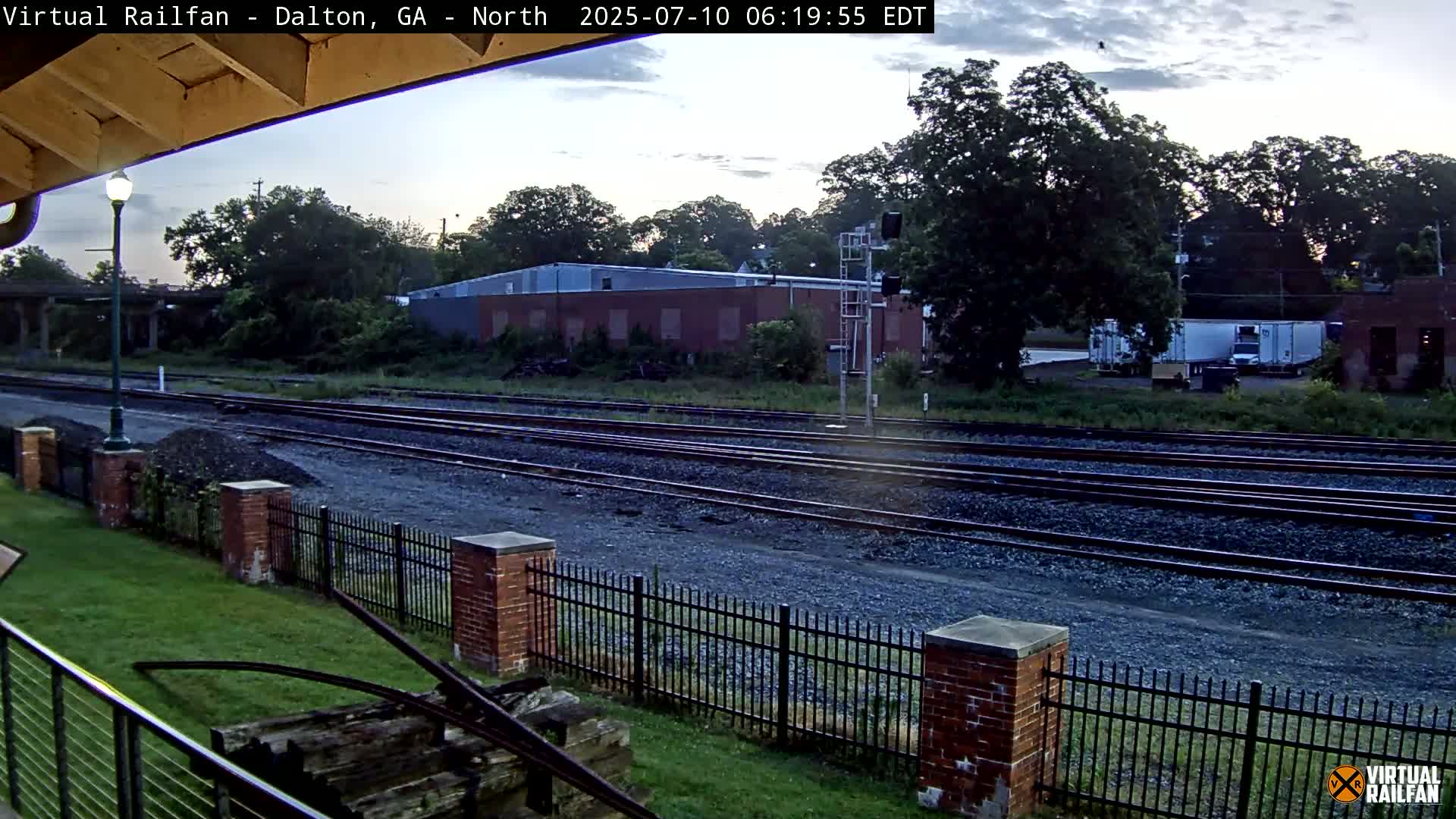 Dalton Railway Road from Dalton freight Depot Live Cam - Dalton, Whitfield, Georgia, USA