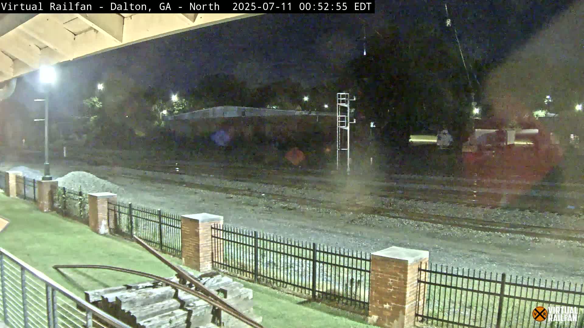 Dalton Railway Road from Dalton freight Depot Live Cam - Dalton, Whitfield, Georgia, USA