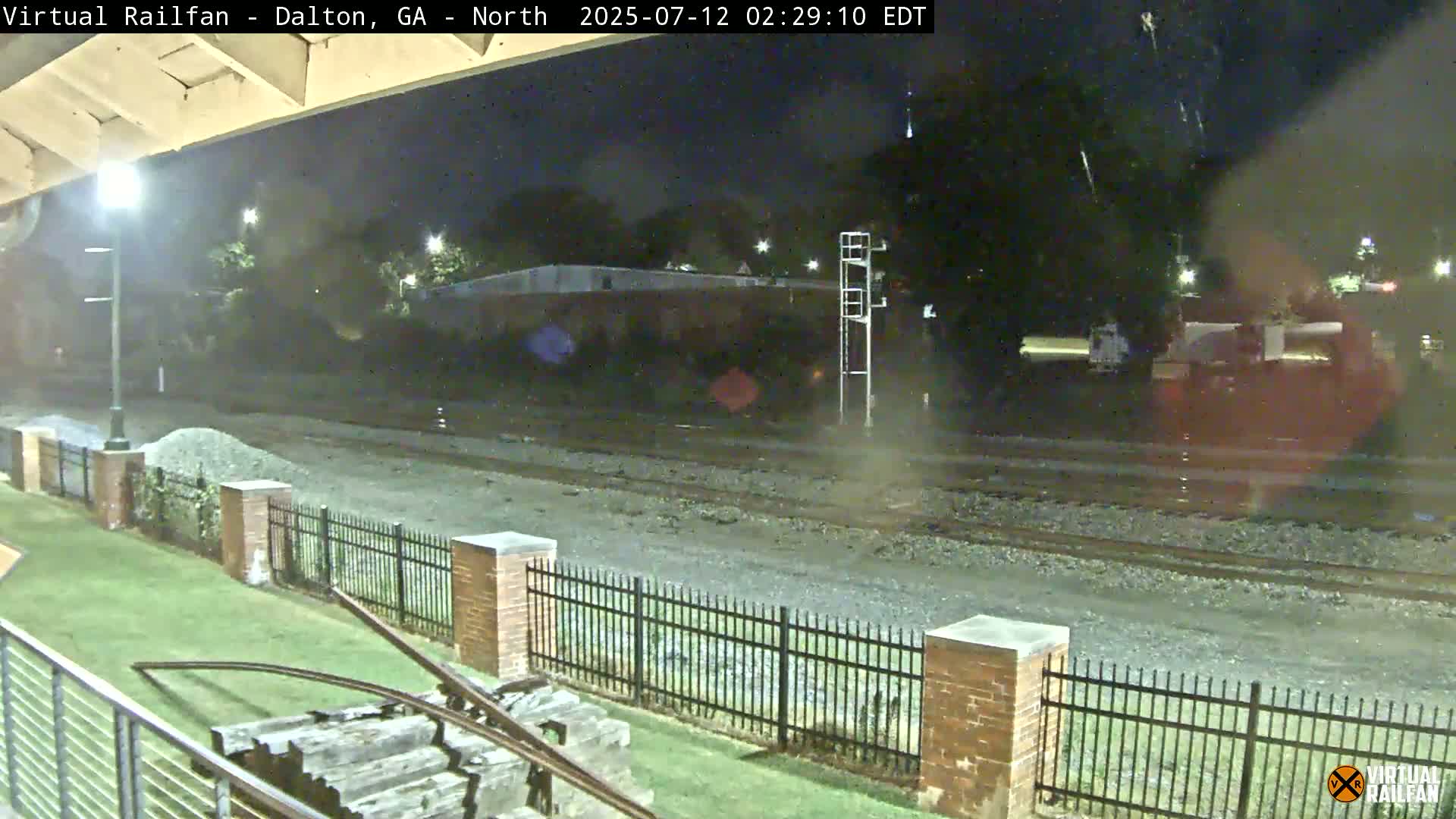Dalton Railway Road from Dalton freight Depot Live Cam - Dalton, Whitfield, Georgia, USA