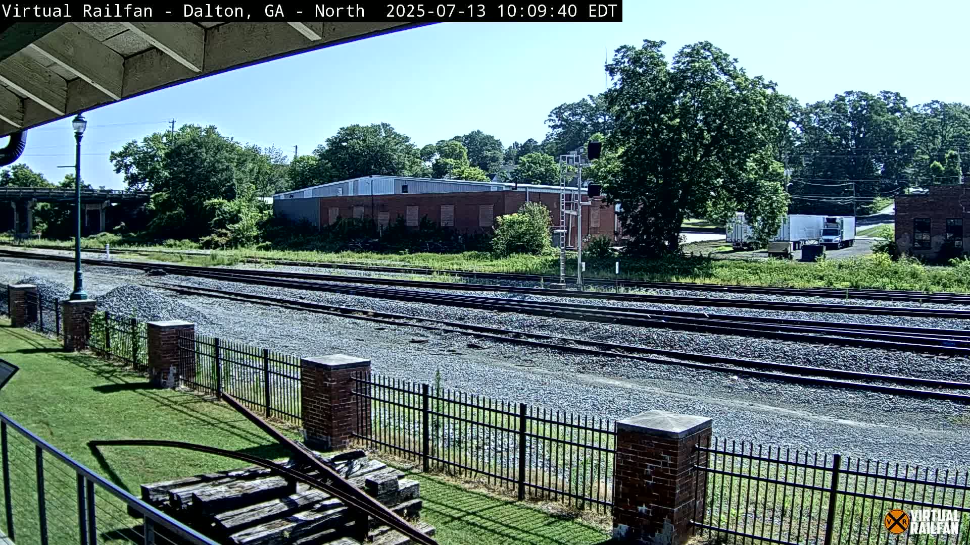 Dalton Railway Road from Dalton freight Depot Live Cam - Dalton, Whitfield, Georgia, USA