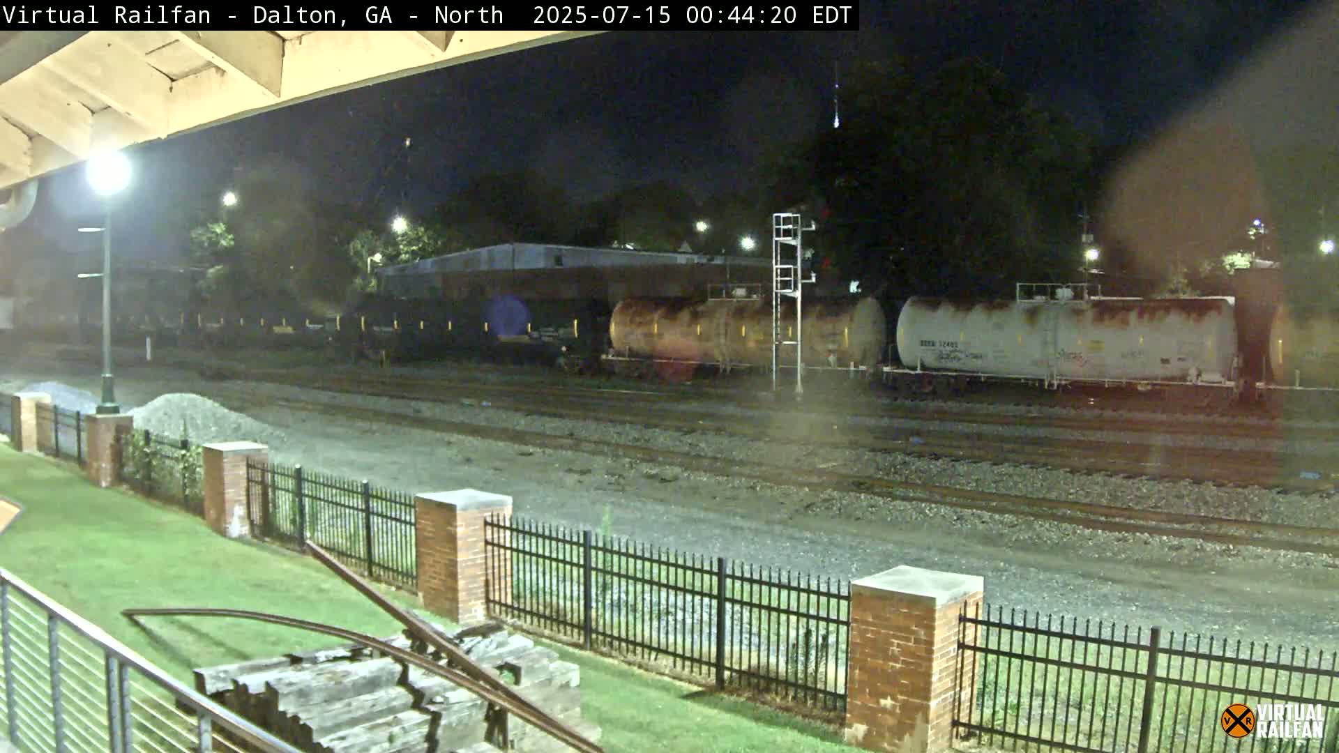 Dalton Railway Road from Dalton freight Depot Live Cam - Dalton, Whitfield, Georgia, USA