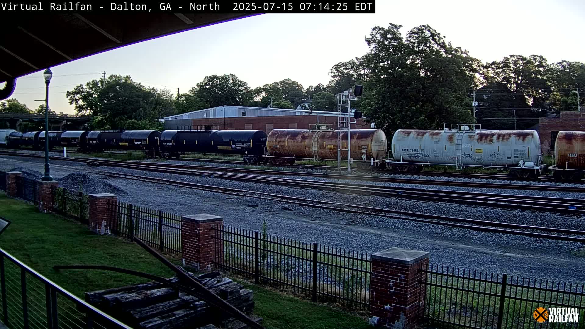 Dalton Railway Road from Dalton freight Depot Live Cam - Dalton, Whitfield, Georgia, USA