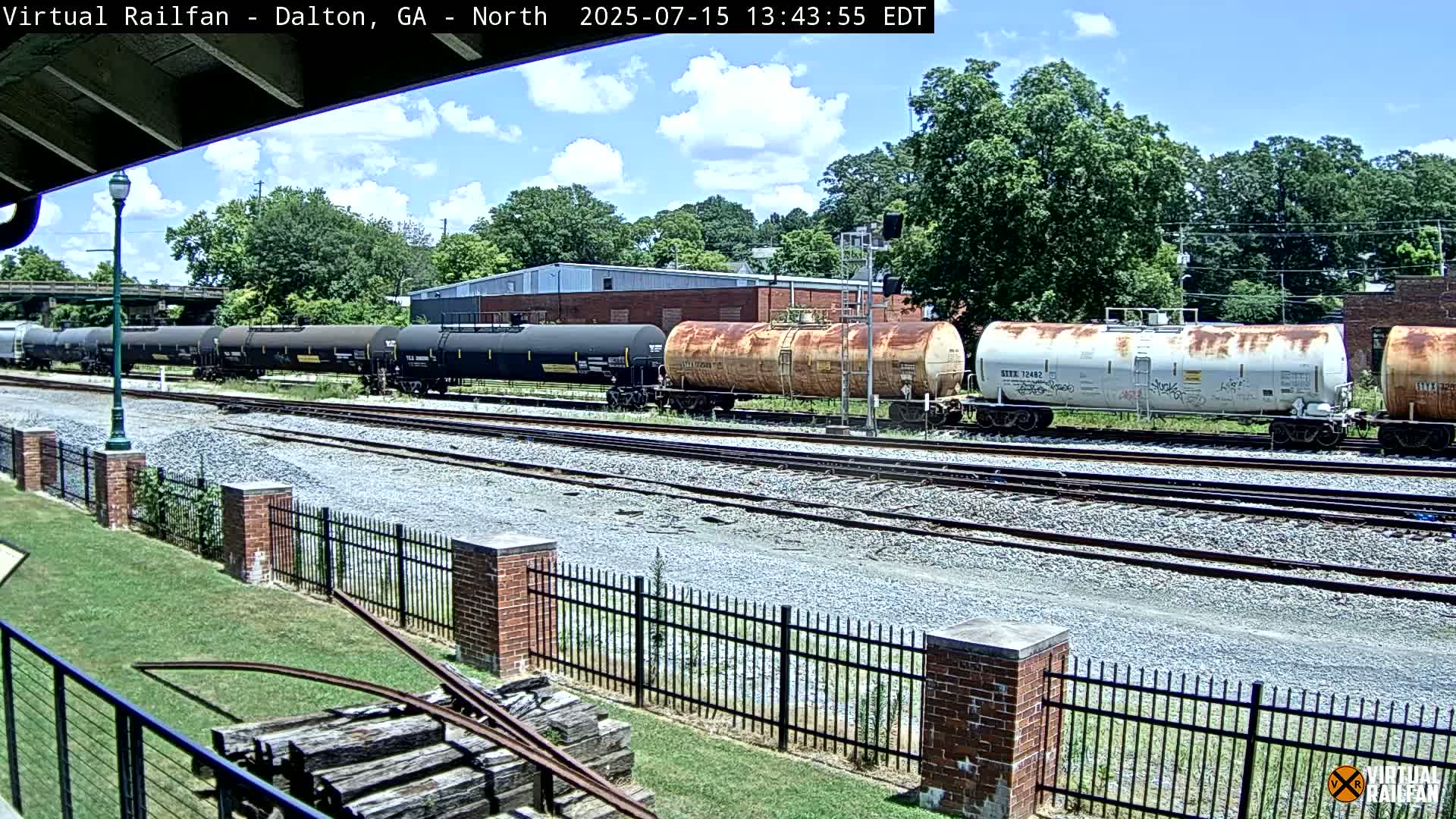 Dalton Railway Road from Dalton freight Depot Live Cam - Dalton, Whitfield, Georgia, USA