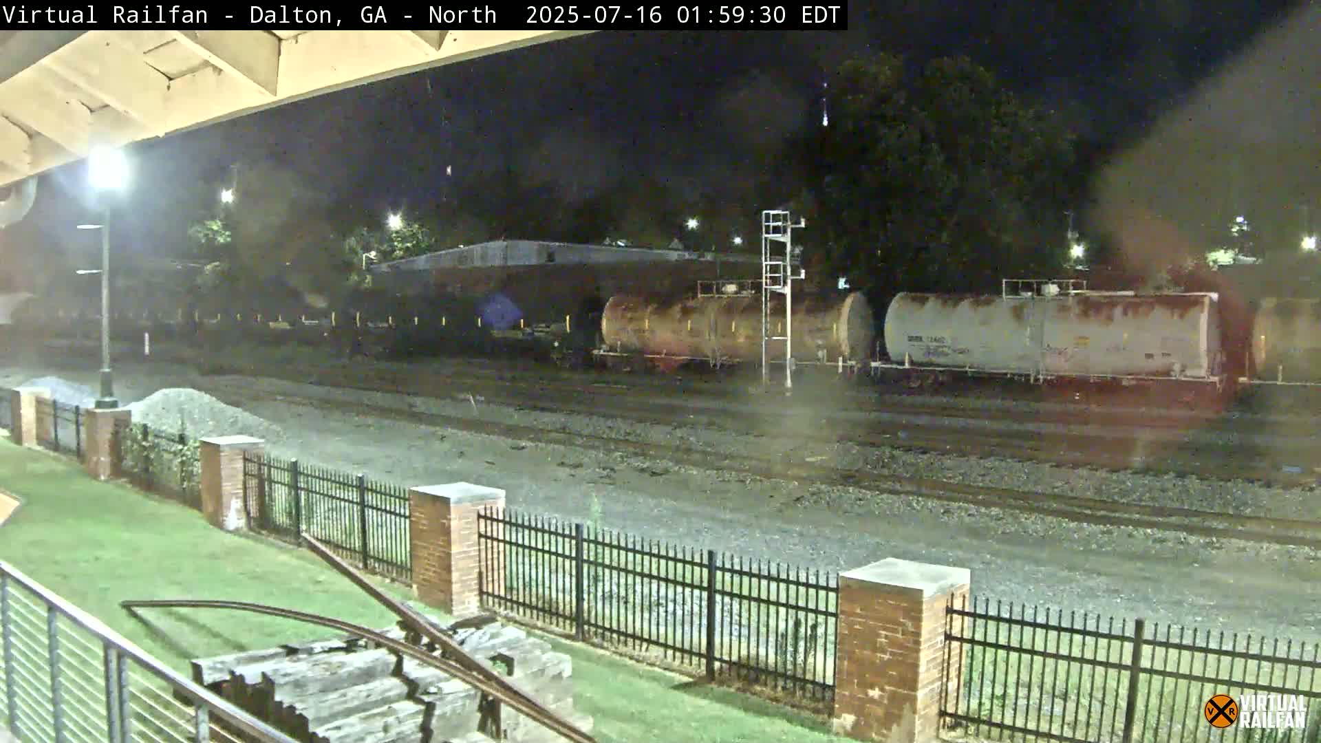 Dalton Railway Road from Dalton freight Depot Live Cam - Dalton, Whitfield, Georgia, USA