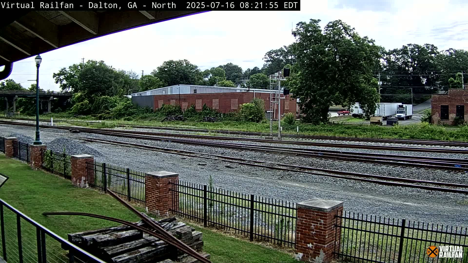 Dalton Railway Road from Dalton freight Depot Live Cam - Dalton, Whitfield, Georgia, USA