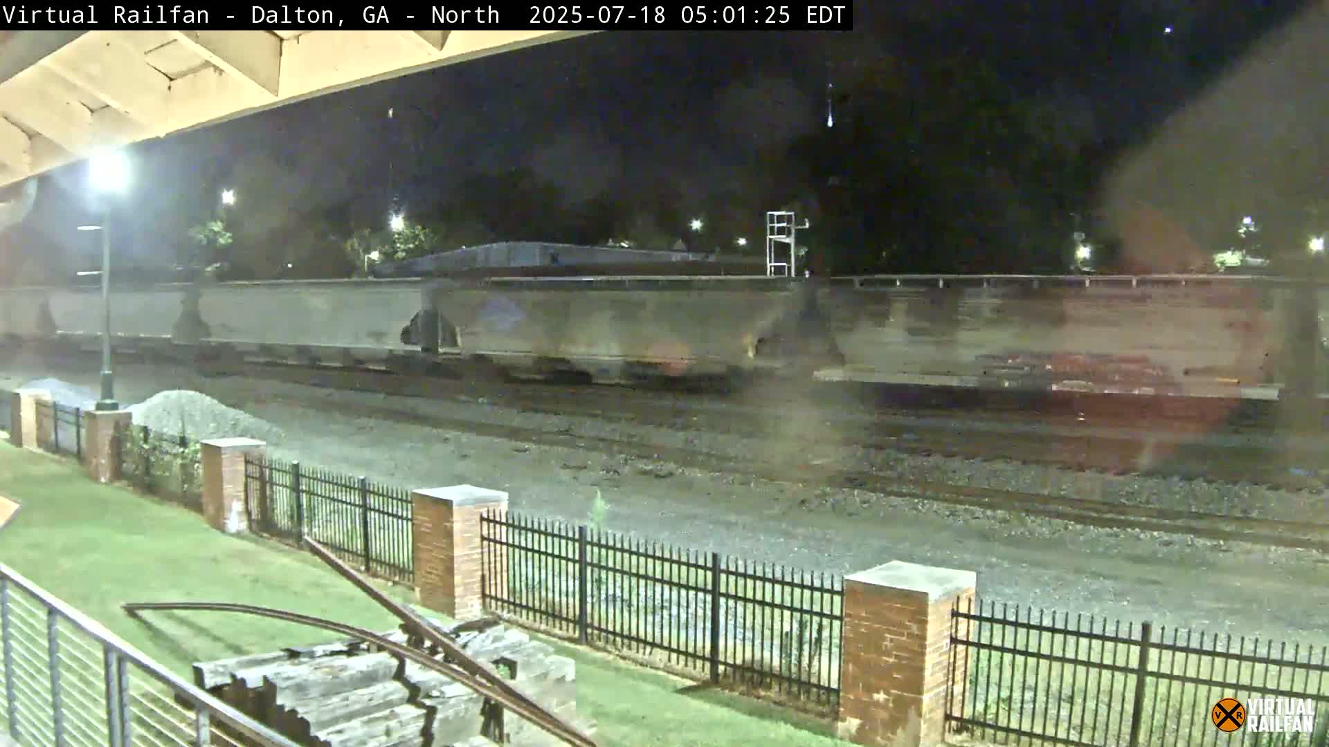 Dalton Railway Road from Dalton freight Depot Live Cam - Dalton, Whitfield, Georgia, USA