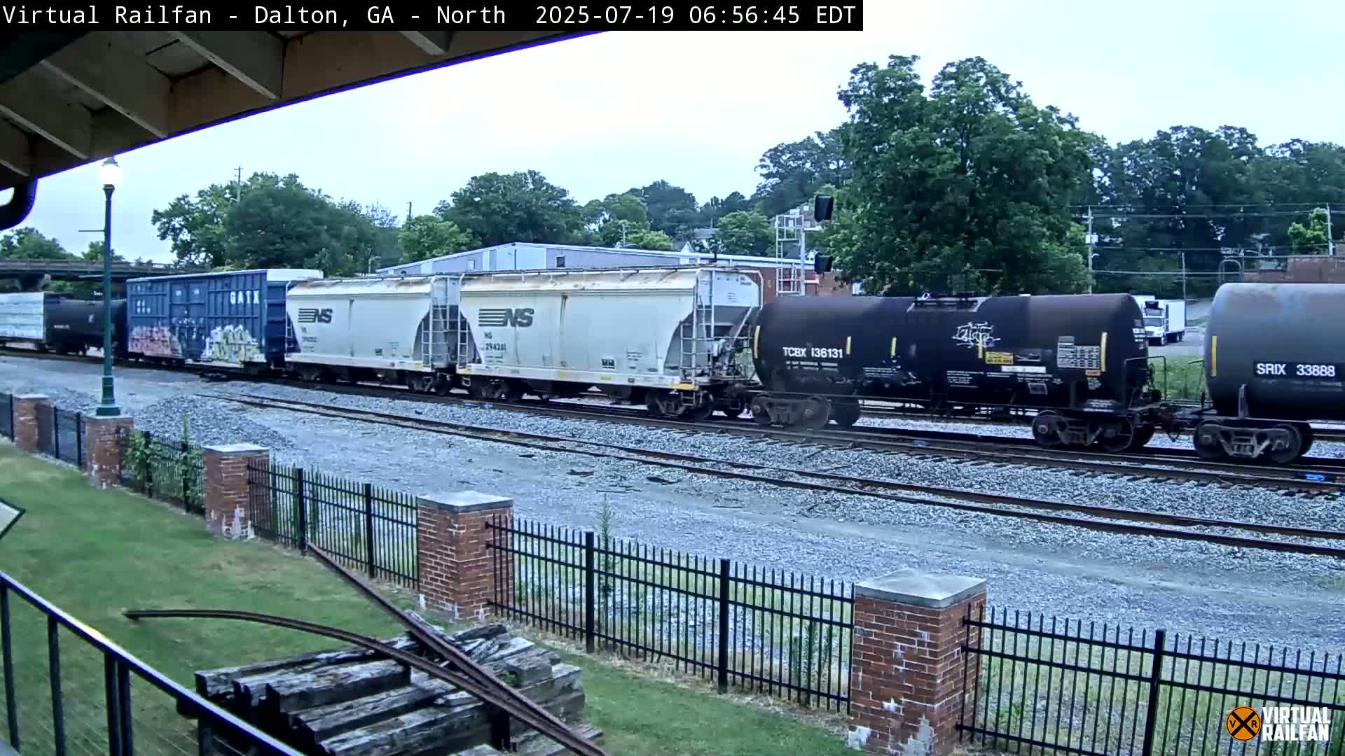 Dalton Railway Road from Dalton freight Depot Live Cam - Dalton, Whitfield, Georgia, USA