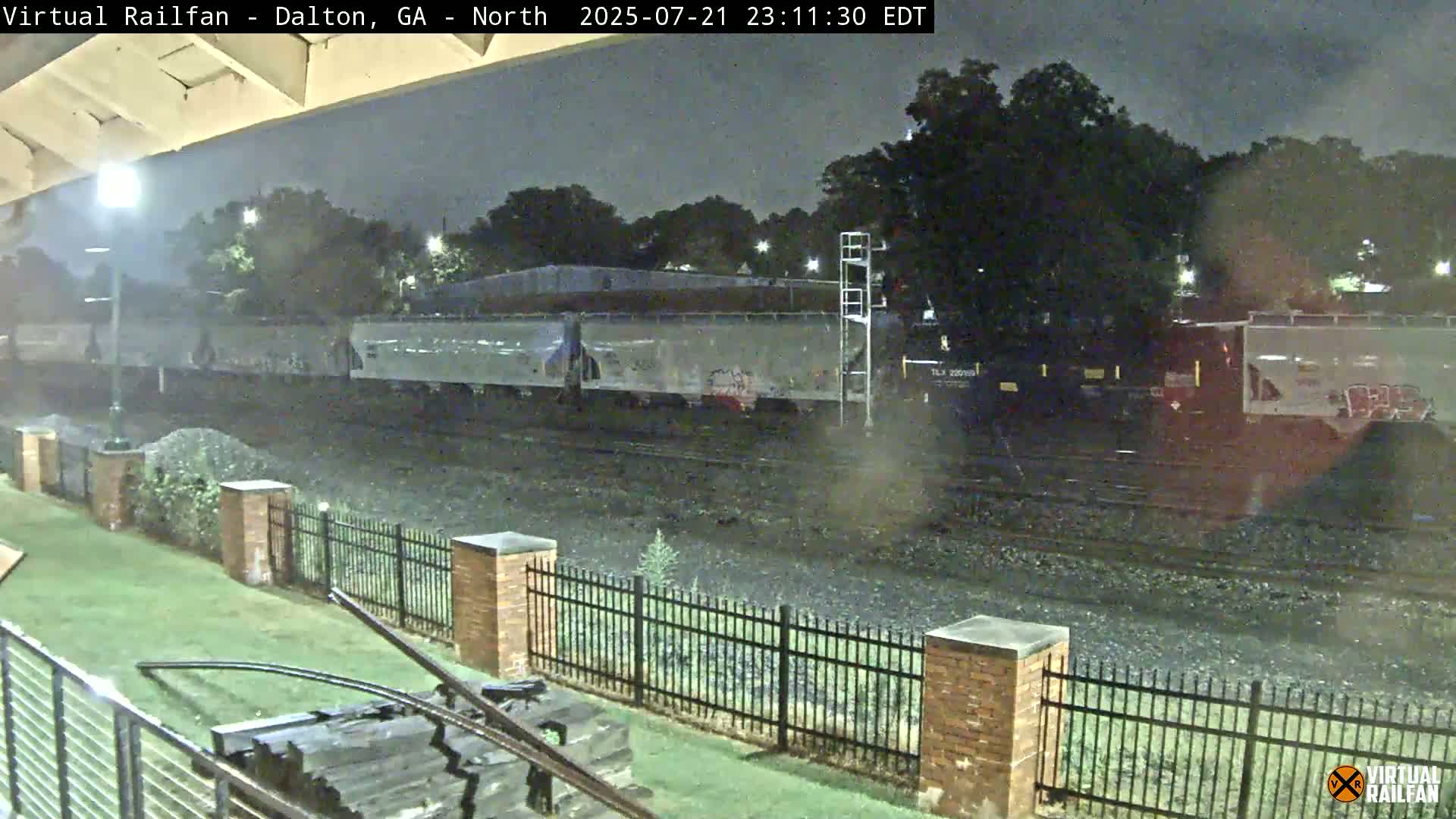 Dalton Railway Road from Dalton freight Depot Live Cam - Dalton, Whitfield, Georgia, USA