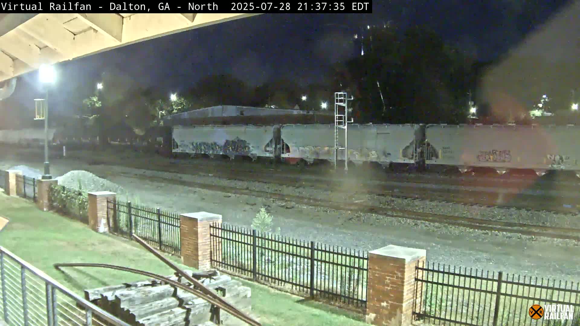 Dalton Railway Road from Dalton freight Depot Live Cam - Dalton, Whitfield, Georgia, USA