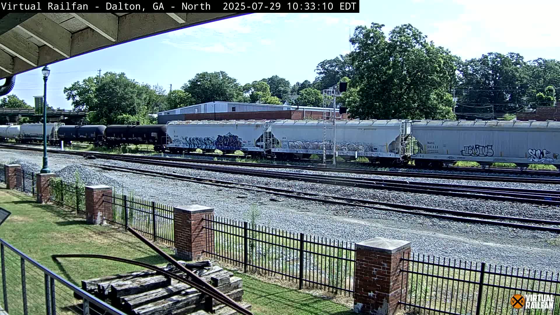 Dalton Railway Road from Dalton freight Depot Live Cam - Dalton, Whitfield, Georgia, USA