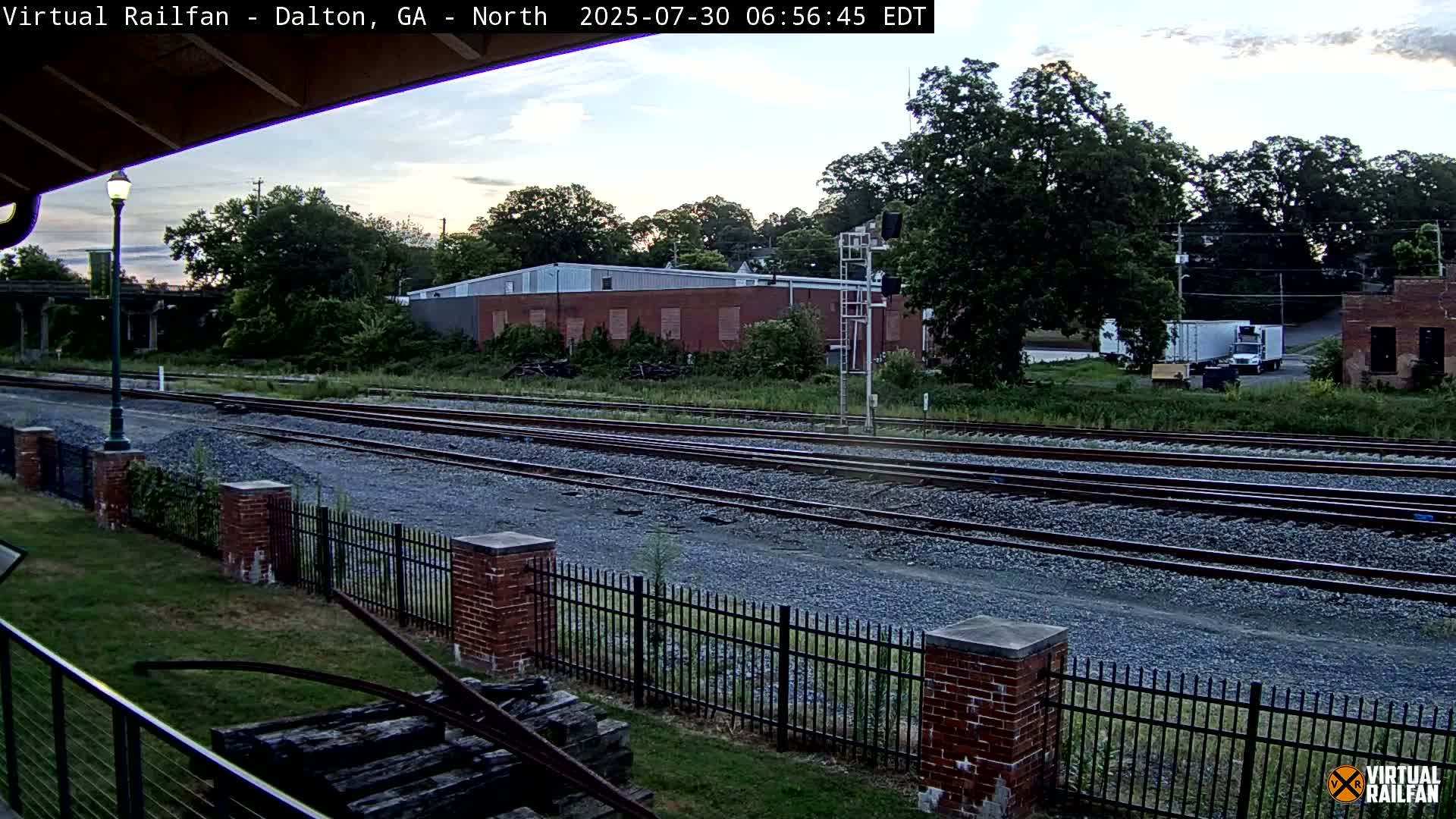 Dalton Railway Road from Dalton freight Depot Live Cam - Dalton, Whitfield, Georgia, USA