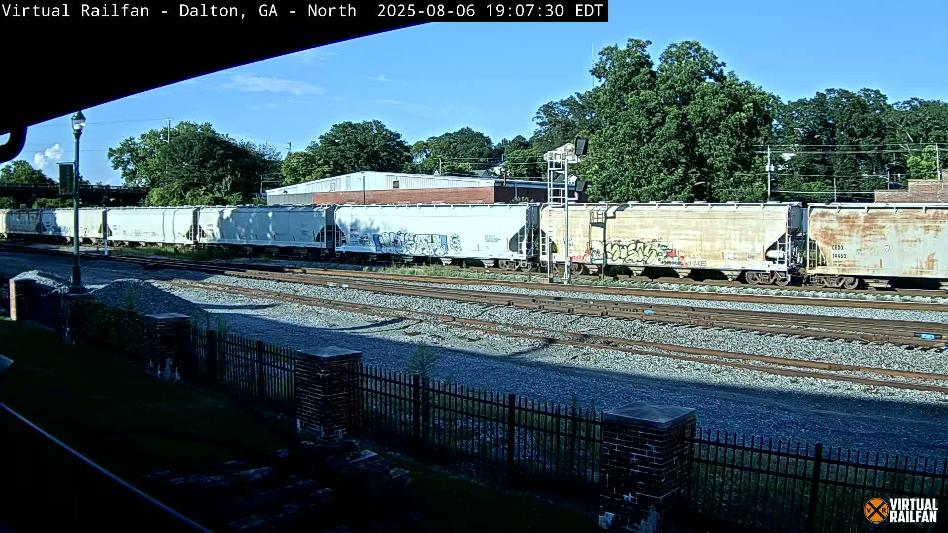 Dalton Railway Road from Dalton freight Depot Live Cam - Dalton, Whitfield, Georgia, USA