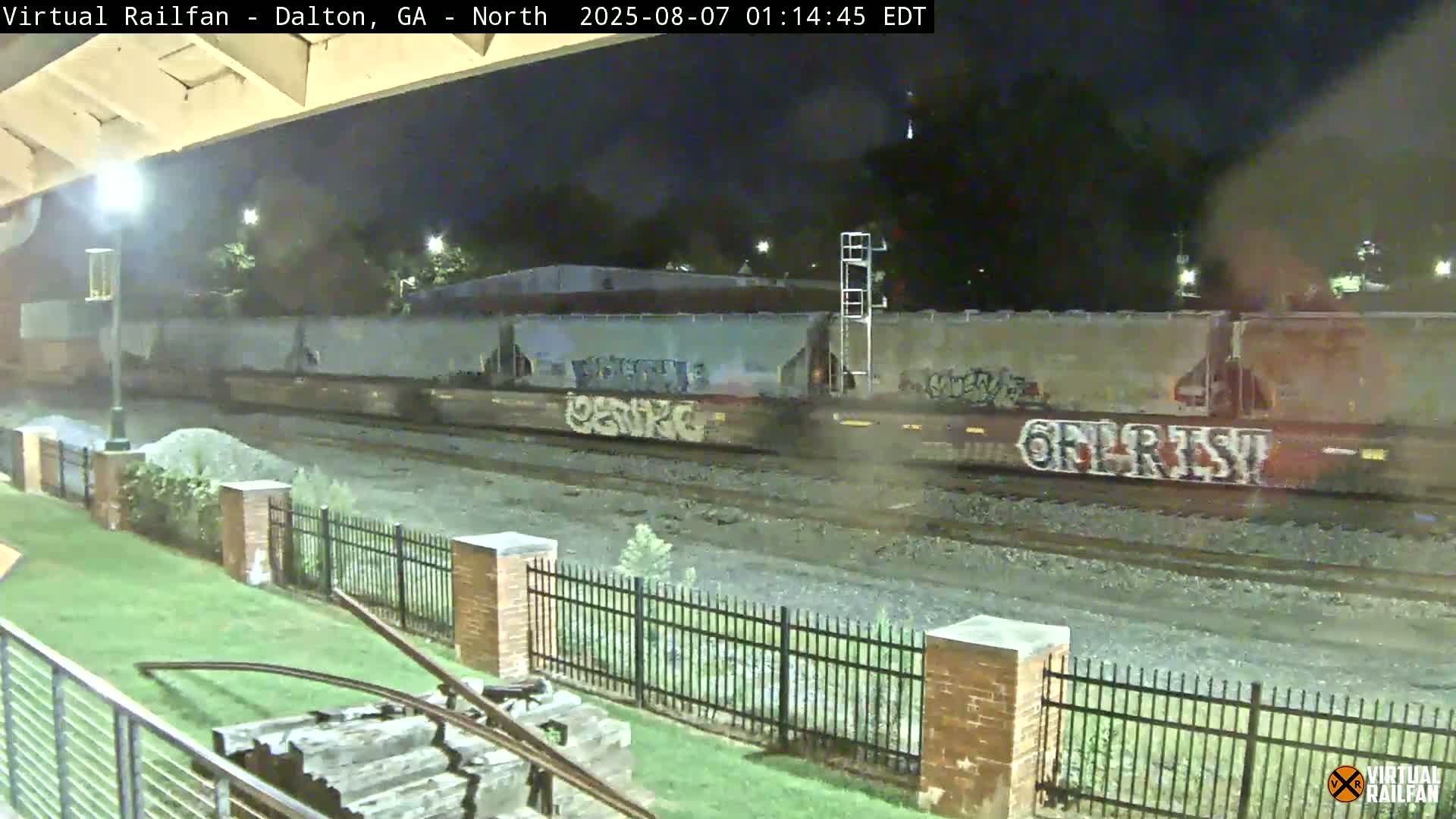 Dalton Railway Road from Dalton freight Depot Live Cam - Dalton, Whitfield, Georgia, USA