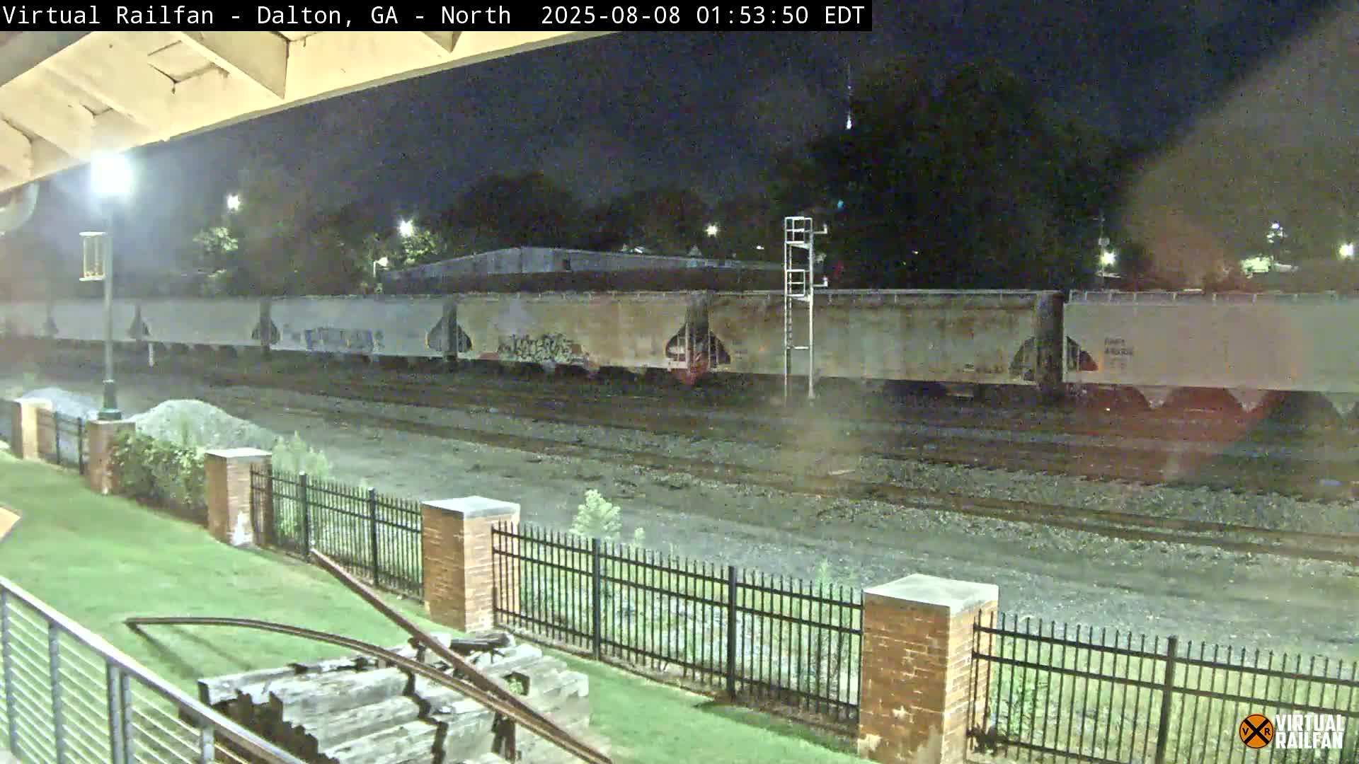 Dalton Railway Road from Dalton freight Depot Live Cam - Dalton, Whitfield, Georgia, USA