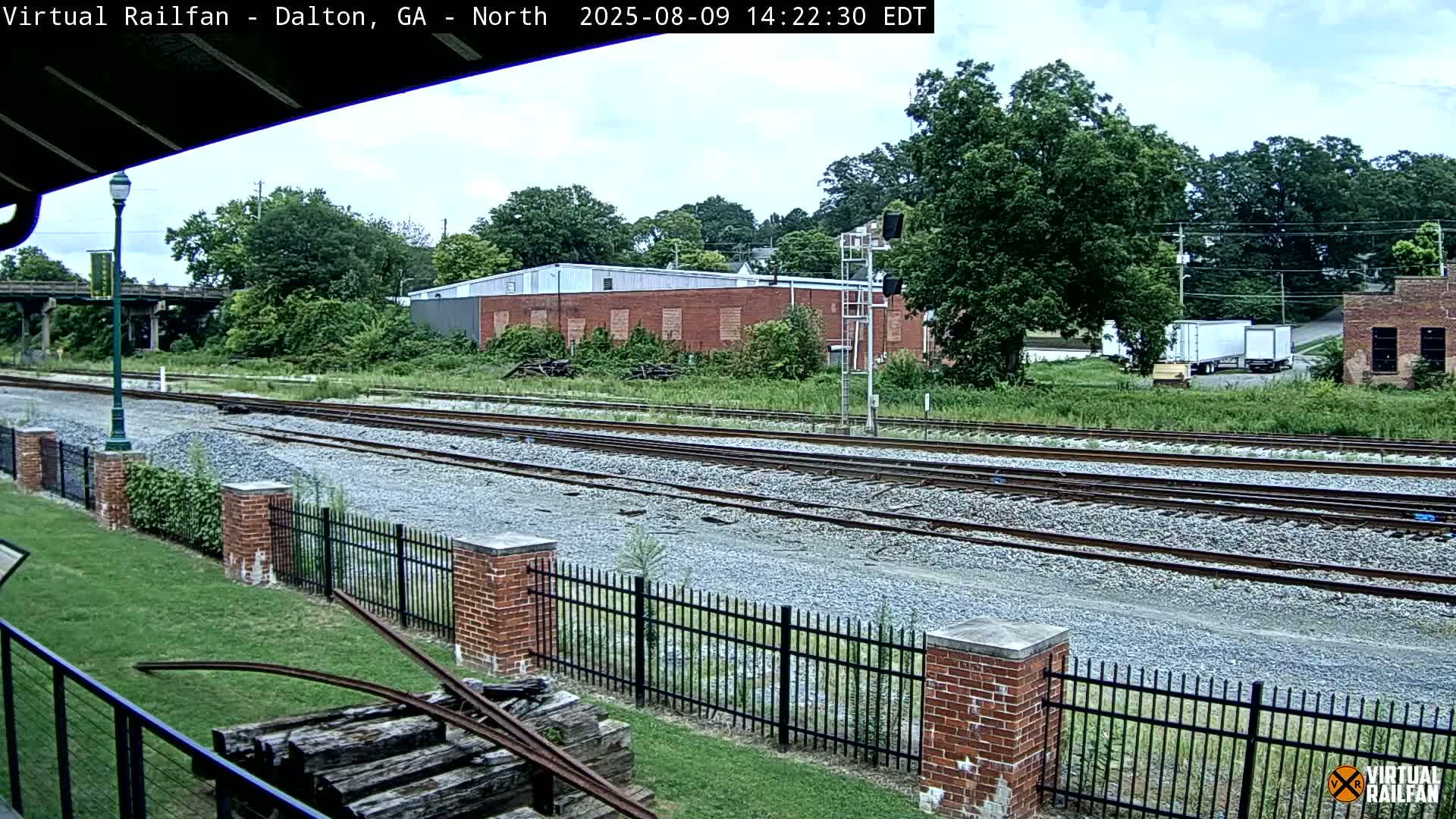 Dalton Railway Road from Dalton freight Depot Live Cam - Dalton, Whitfield, Georgia, USA