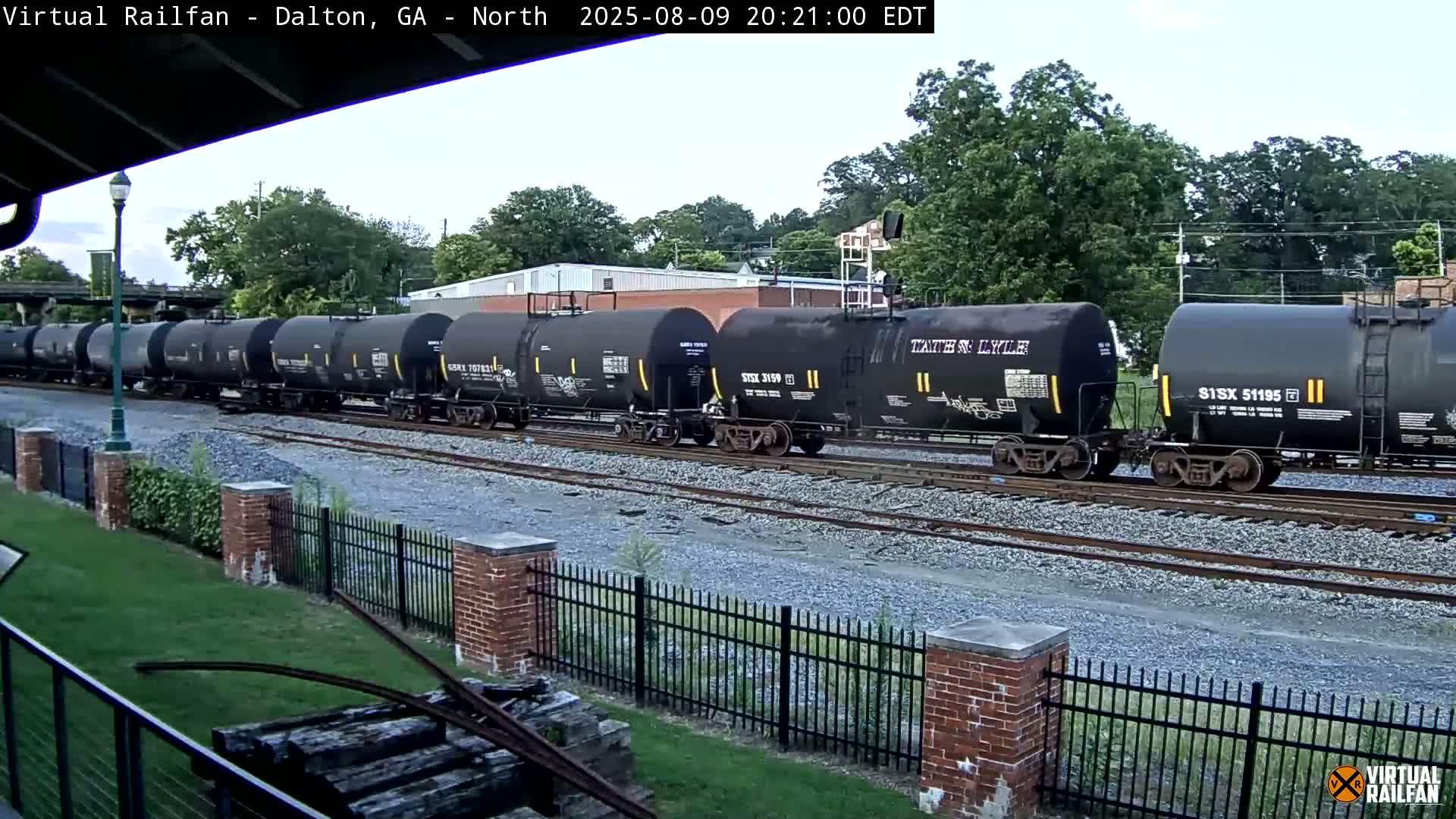 Dalton Railway Road from Dalton freight Depot Live Cam - Dalton, Whitfield, Georgia, USA