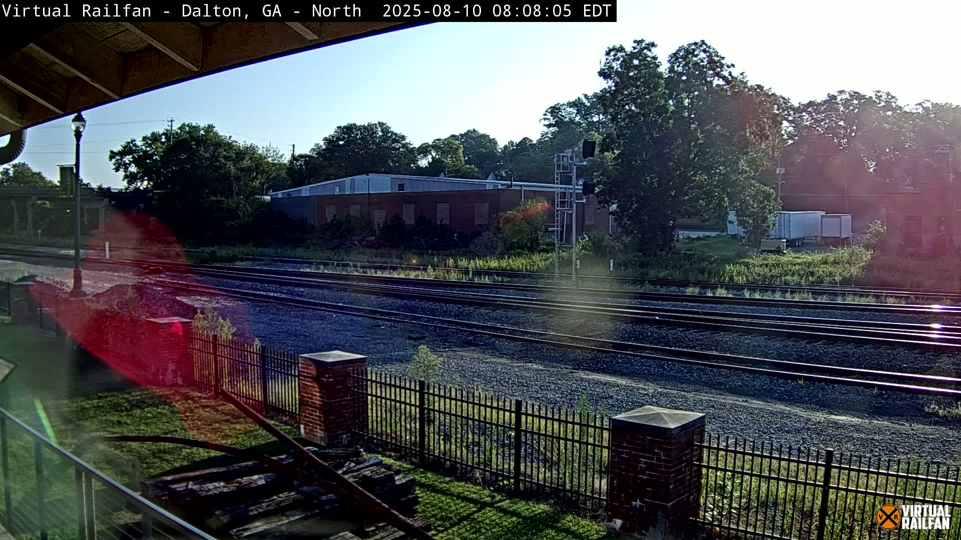 Dalton Railway Road from Dalton freight Depot Live Cam - Dalton, Whitfield, Georgia, USA