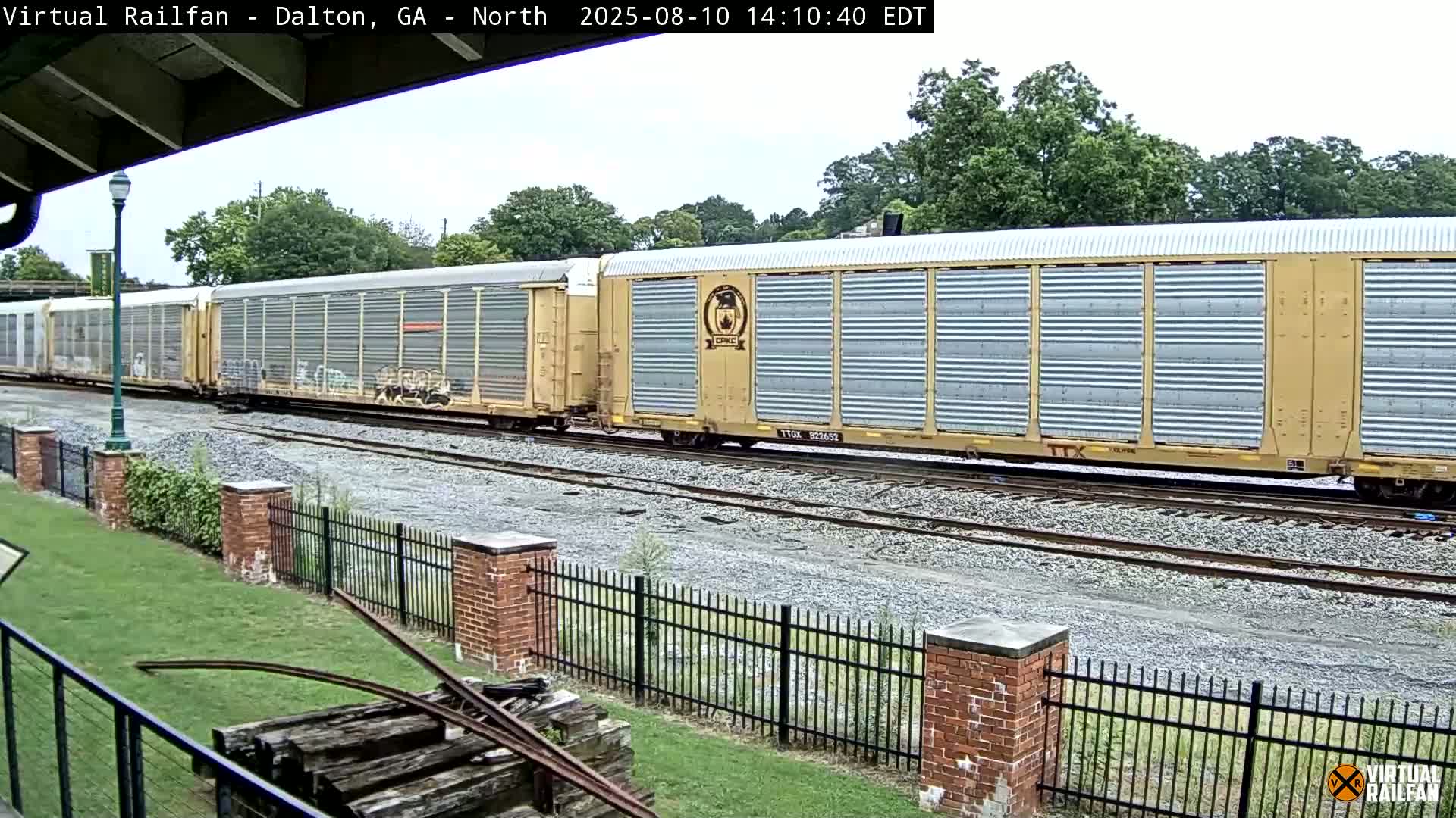 Dalton Railway Road from Dalton freight Depot Live Cam - Dalton, Whitfield, Georgia, USA